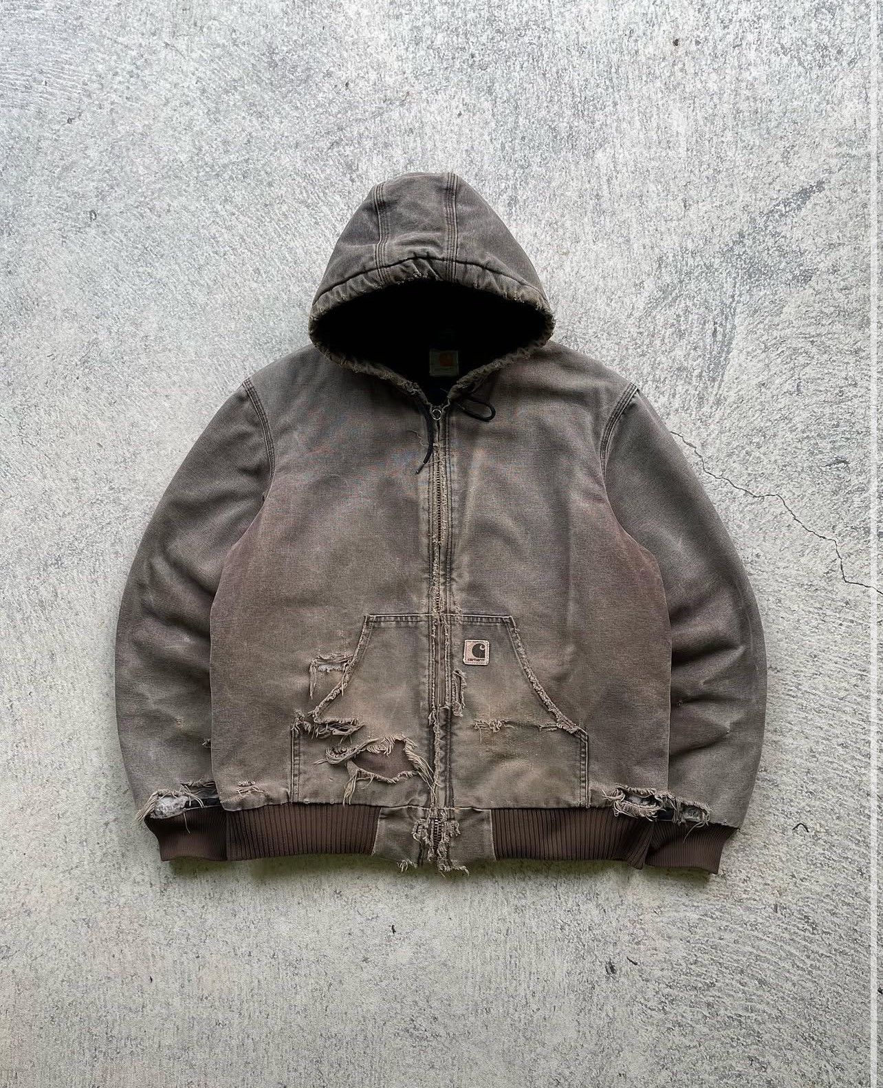 Carhartt 2000's Crazy Distressed Chesnut Brown Carhartt Active Size US L / EU 52-54 / 3 - 1 Thumbnail
