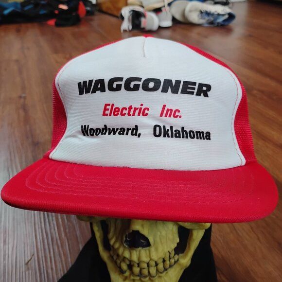 Other Vintage Waggoner Electric Oklahoma Snap Trucker Hat Cap Size ONE SIZE - 1 Thumbnail