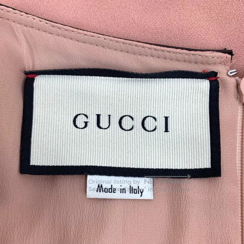 Gucci Gucci Dousha pink round-neck long-sleeved dress Size S / US 4 / IT 40 - 5 Thumbnail