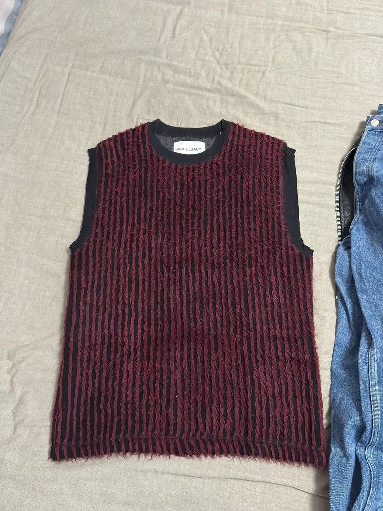 Our Legacy Our Legacy Red velvet lined vest Size M / US 6-8 / IT 42-44 - 1 Thumbnail