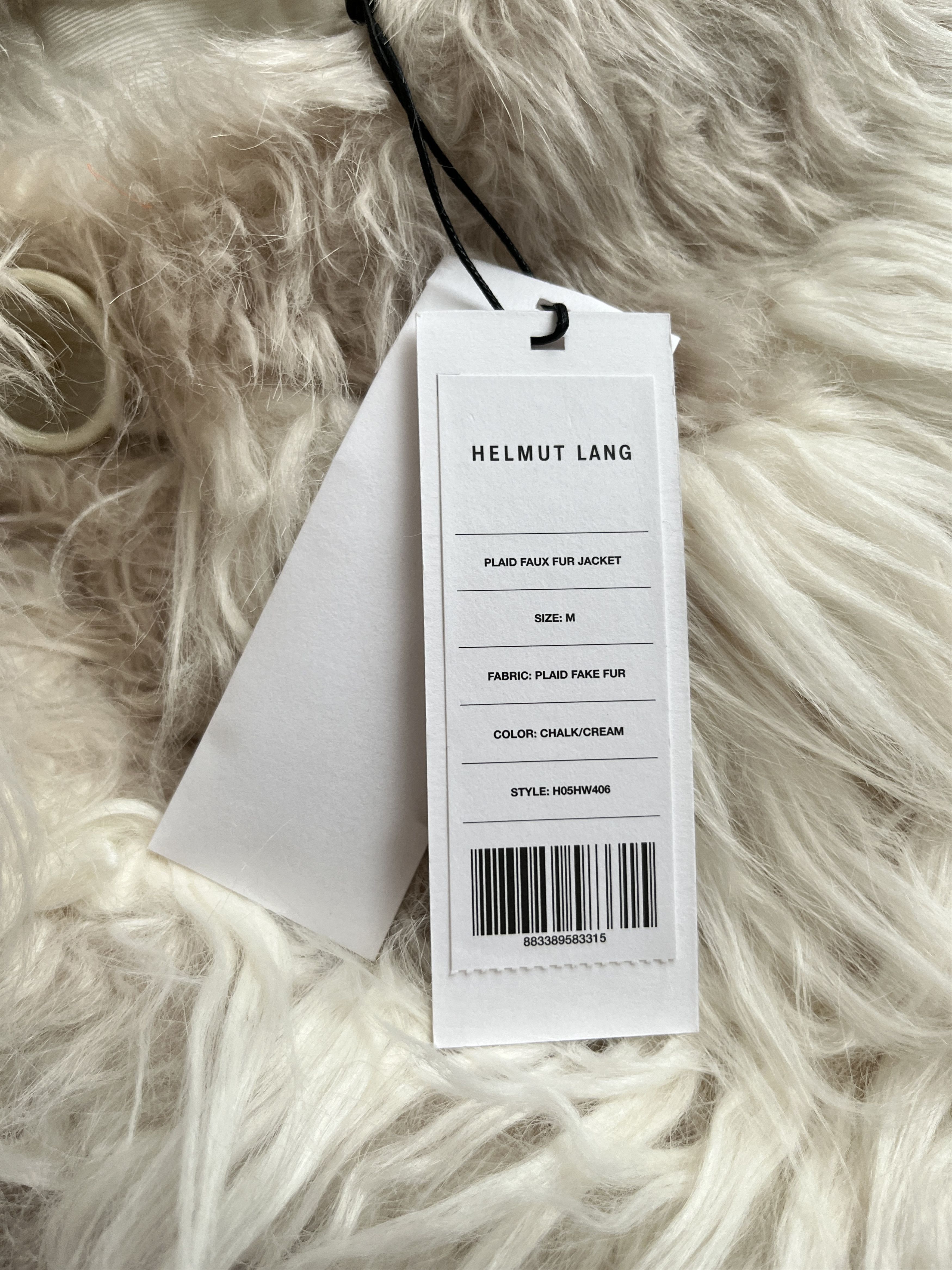 Helmut Lang ⚡️QUICK SALE⚡️Helmut Lang Plaid Faux Fur Shearling Jacket Size M / US 6-8 / IT 42-44 - 6 Thumbnail
