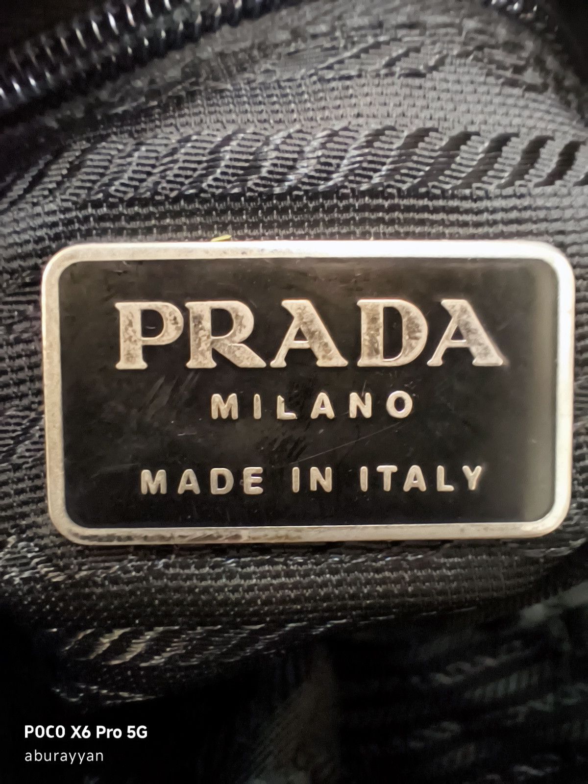 Prada Prada Tessuto Nylon Black Crossbody Sling Bag Size ONE SIZE - 16 Thumbnail