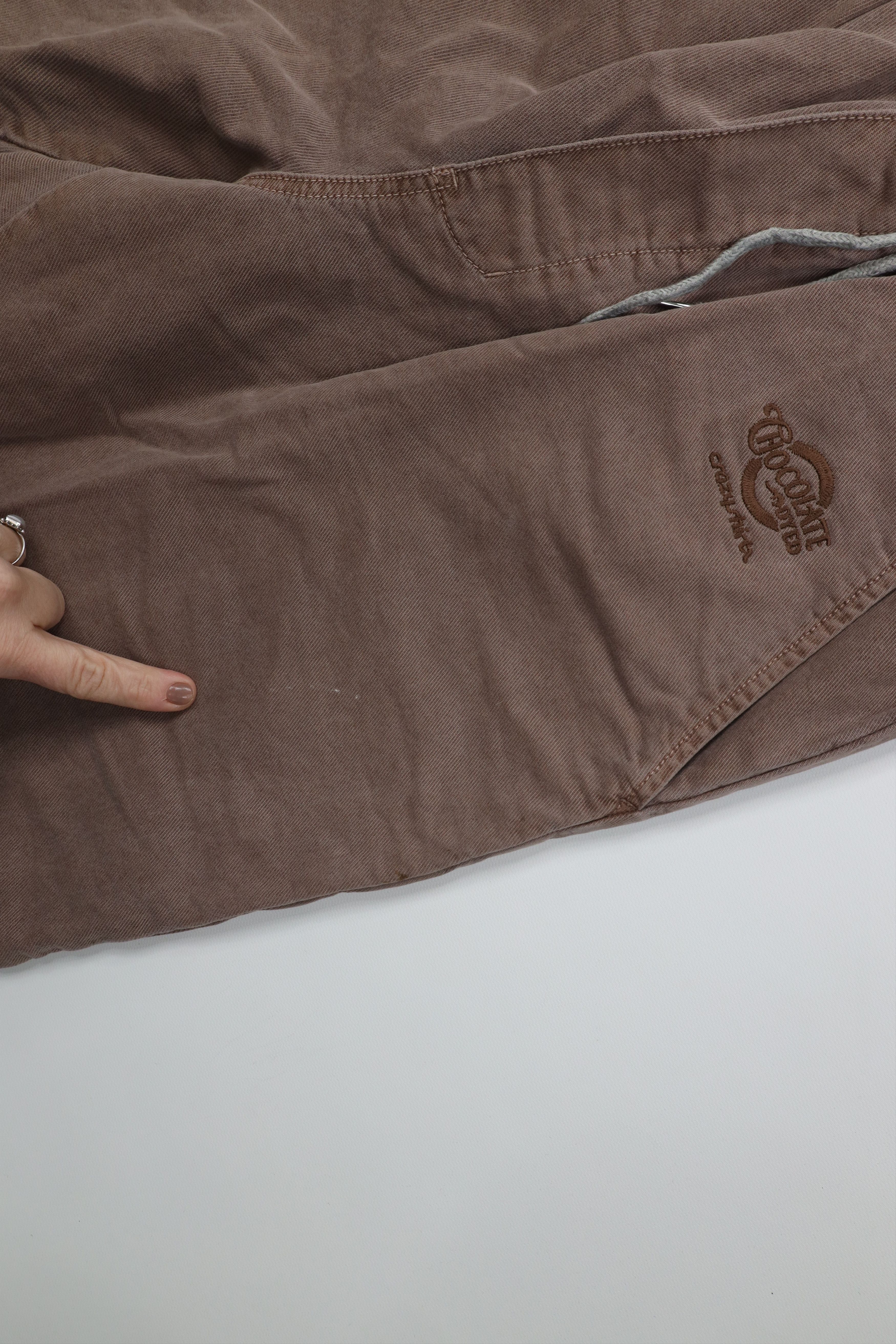 Vintage Vintage Y2K Streetwear Blank Chocolate Dyed Joggers Pants Size US 34 / EU 50 - 5 Thumbnail