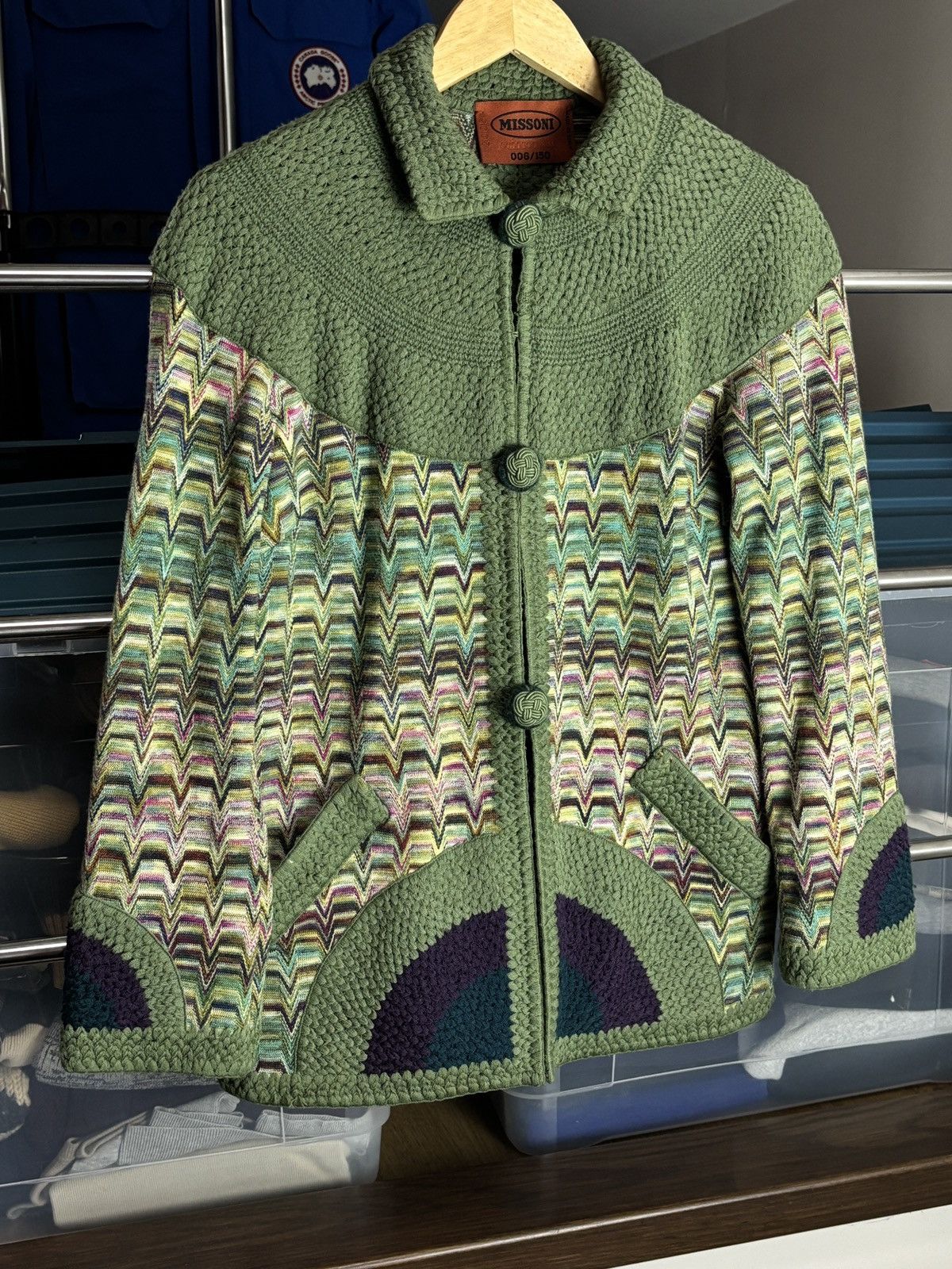 Missoni Missoni Collectable 006/150 ZigZag Knit Cardigan Sweater Size XS / US 0-2 / IT 36-38 - 2 Thumbnail