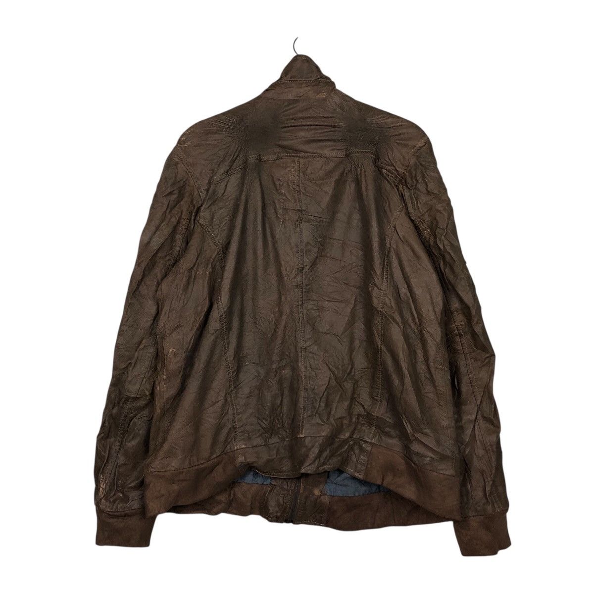 Japanese Brand 📌Vintage Genuine Leather Biker Jacket Angelo Litrico Size US XXL / EU 58 / 5 - 9 Thumbnail