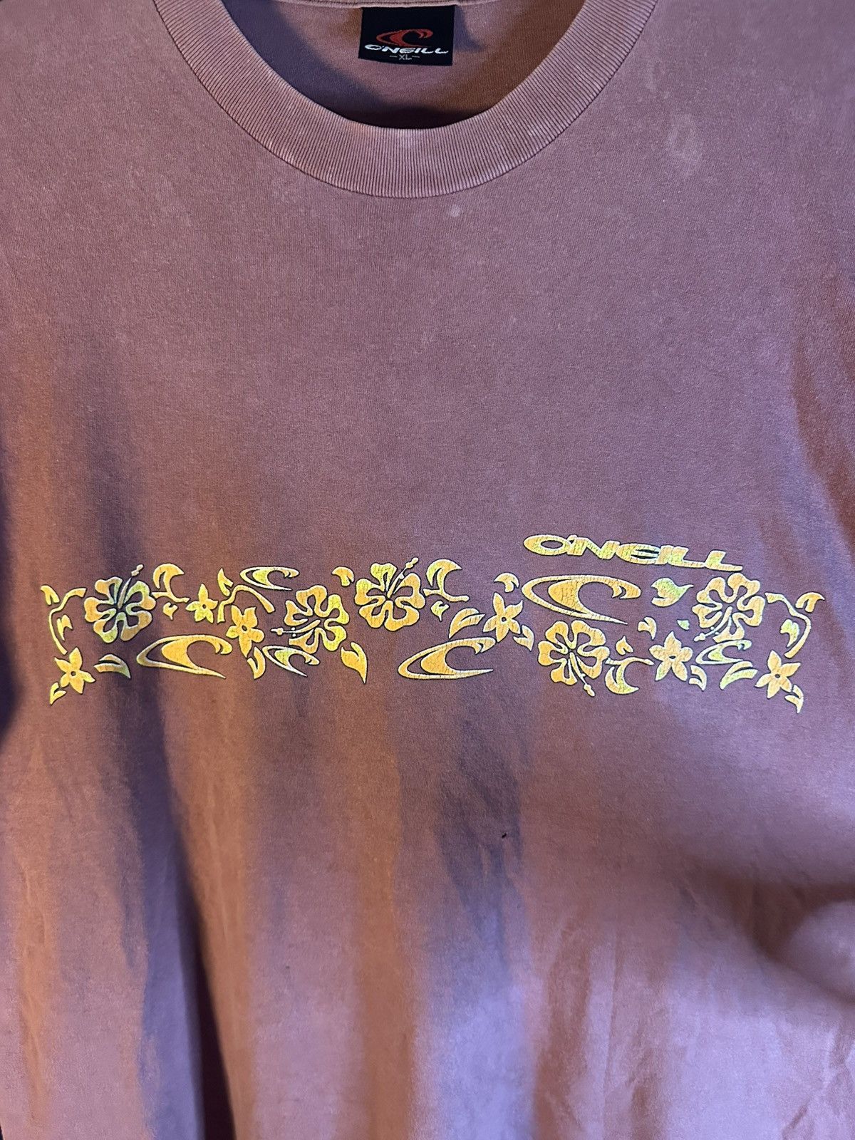 O'Neill Vintage Sunfaded O'Neill Surfing Hawaii Pattern Tshirt Size US XL / EU 56 / 4 - 3 Thumbnail