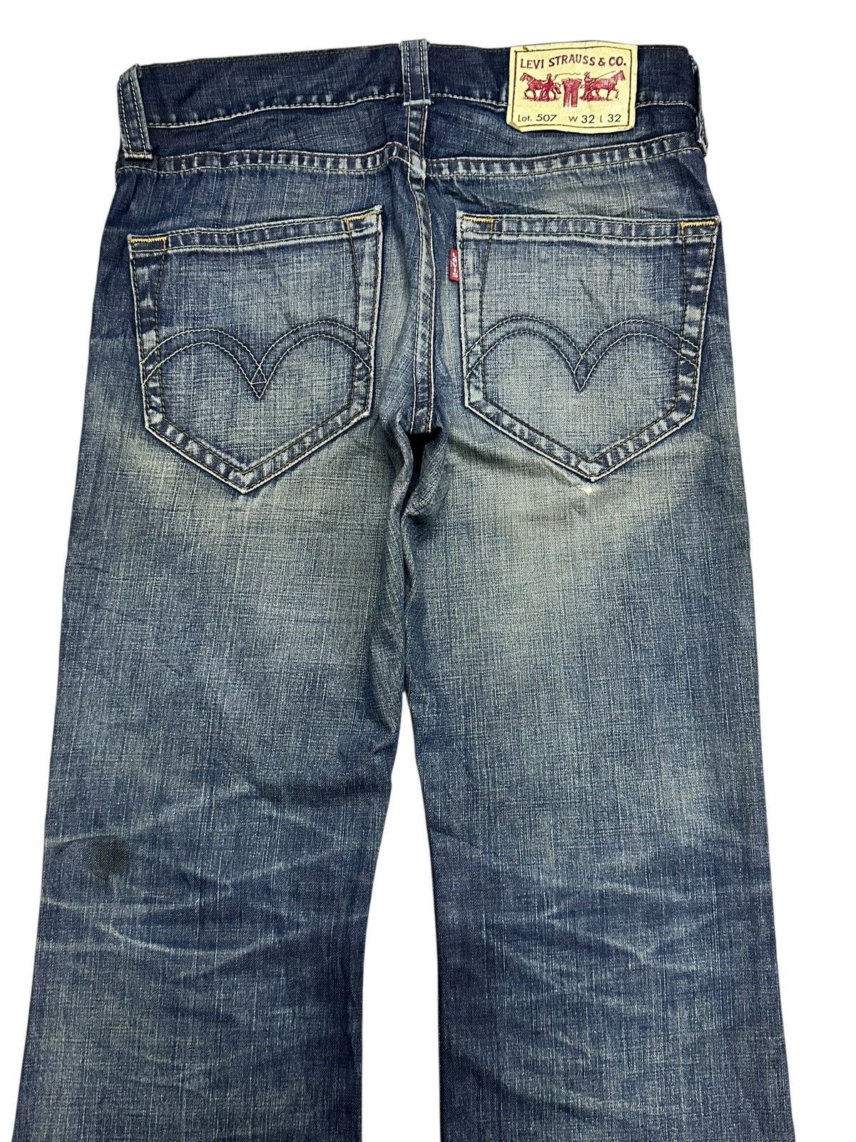 Levi's Levis 507 Vintage Distressed Wideleg Baggy Style Faded Size US 32 / EU 48 - 4 Thumbnail