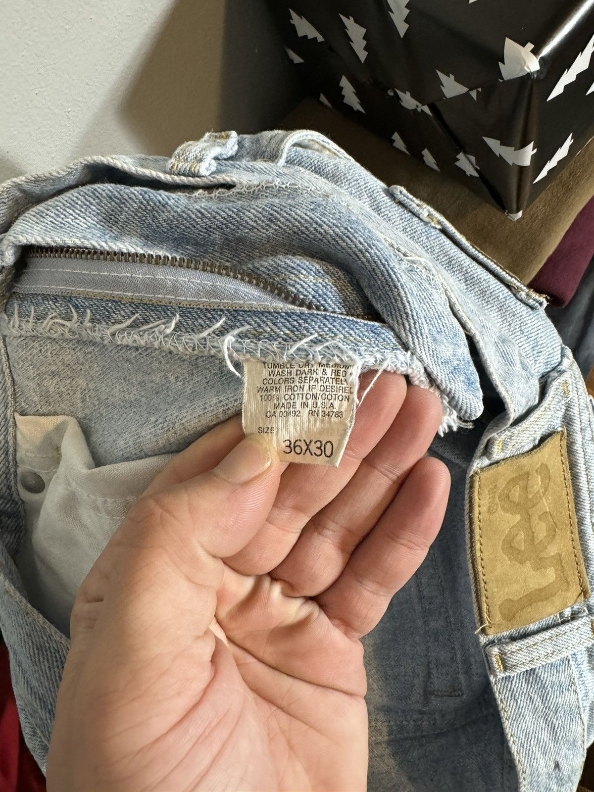 Lee × Vintage Vintage Lee Jeans 36 x 30 Size US 36 / EU 52 - 5 Thumbnail