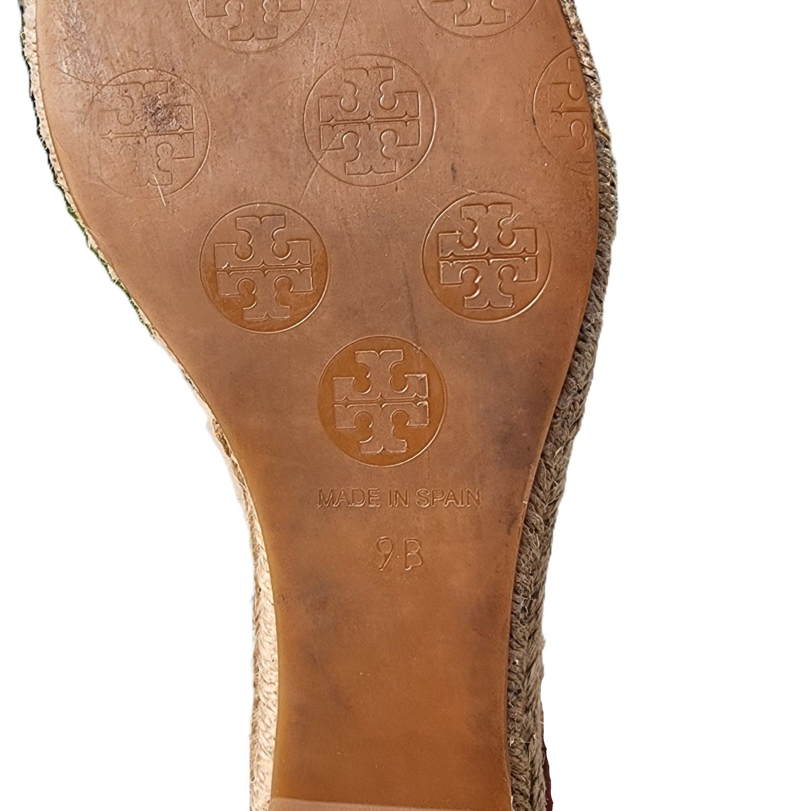 Tory Burch Tory Burch Filipa Canvas Peep Toe Espadrille Wedges 9 Size US 9 / IT 39 - 6 Thumbnail