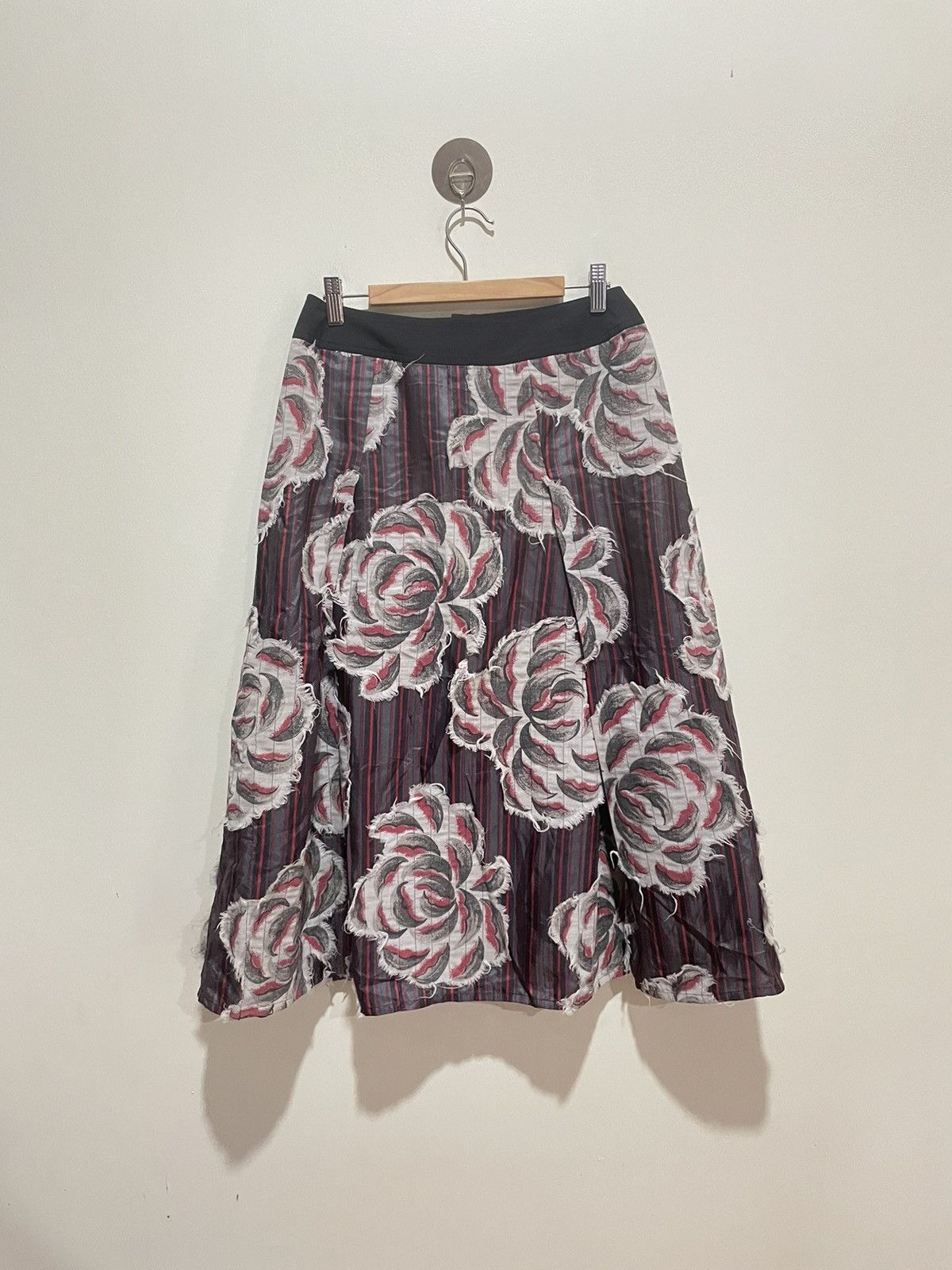 Hiroko Koshino Homme Hiroko BIS Floral Skirt Size 29" - 1 Thumbnail