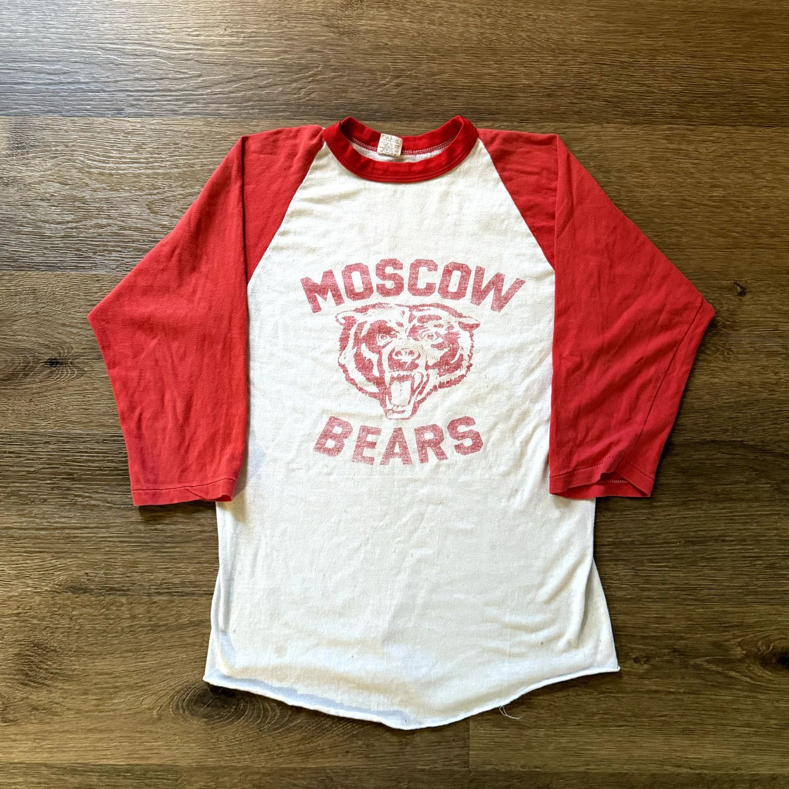 Russell Athletic 1980s Moscow Bears Orange Baseball Tee Size US M / EU 48-50 / 2 - 1 Thumbnail