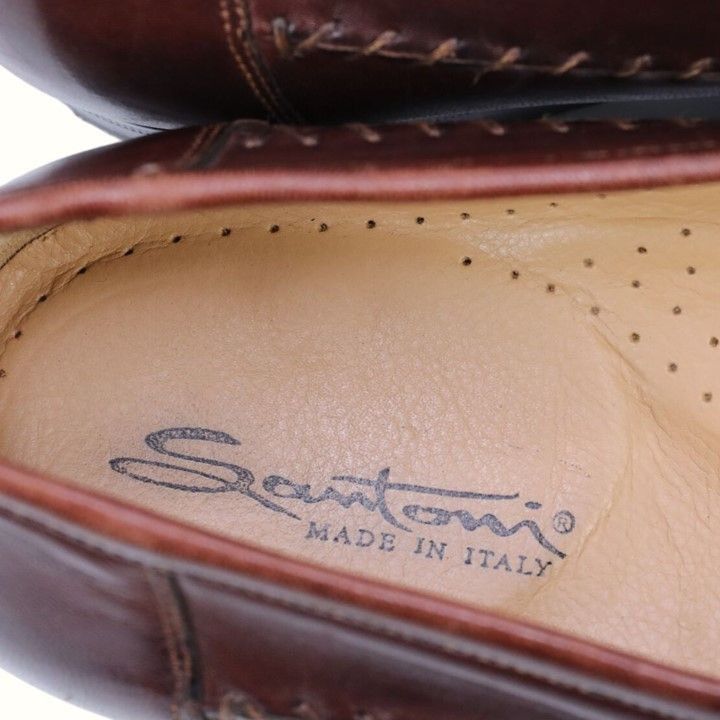 Santoni Santoni Italy Leather Tassel Loafer Brown Moccasins Men 11.5 Size US 11.5 / EU 44-45 - 5 Thumbnail