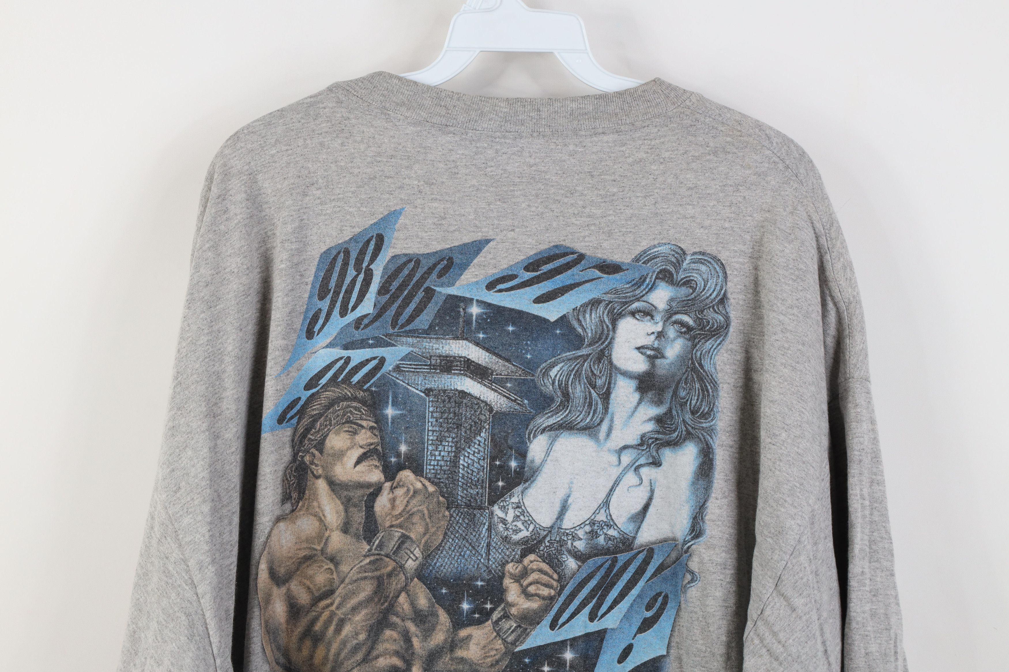 Vintage Vintage 90s Y2K Streetwear Impala Hot Rod Prison T-Shirt Size US XXL / EU 58 / 5 - 14 Thumbnail