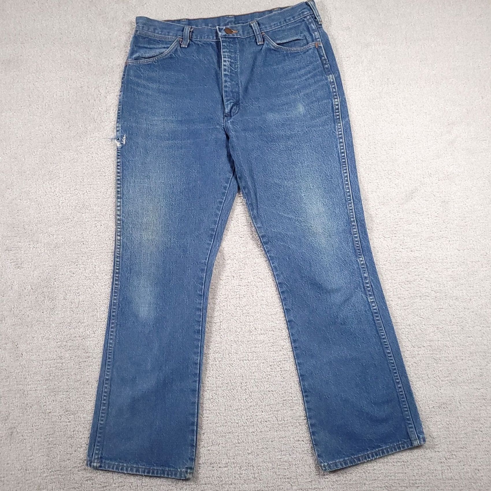 Wrangler VINTAGE Wrangler 945NAV Bootcut Jeans Mens Size 36x30 Actual 33X29 Denim USA Bass? Size US 36 / EU 52 - 2 Thumbnail