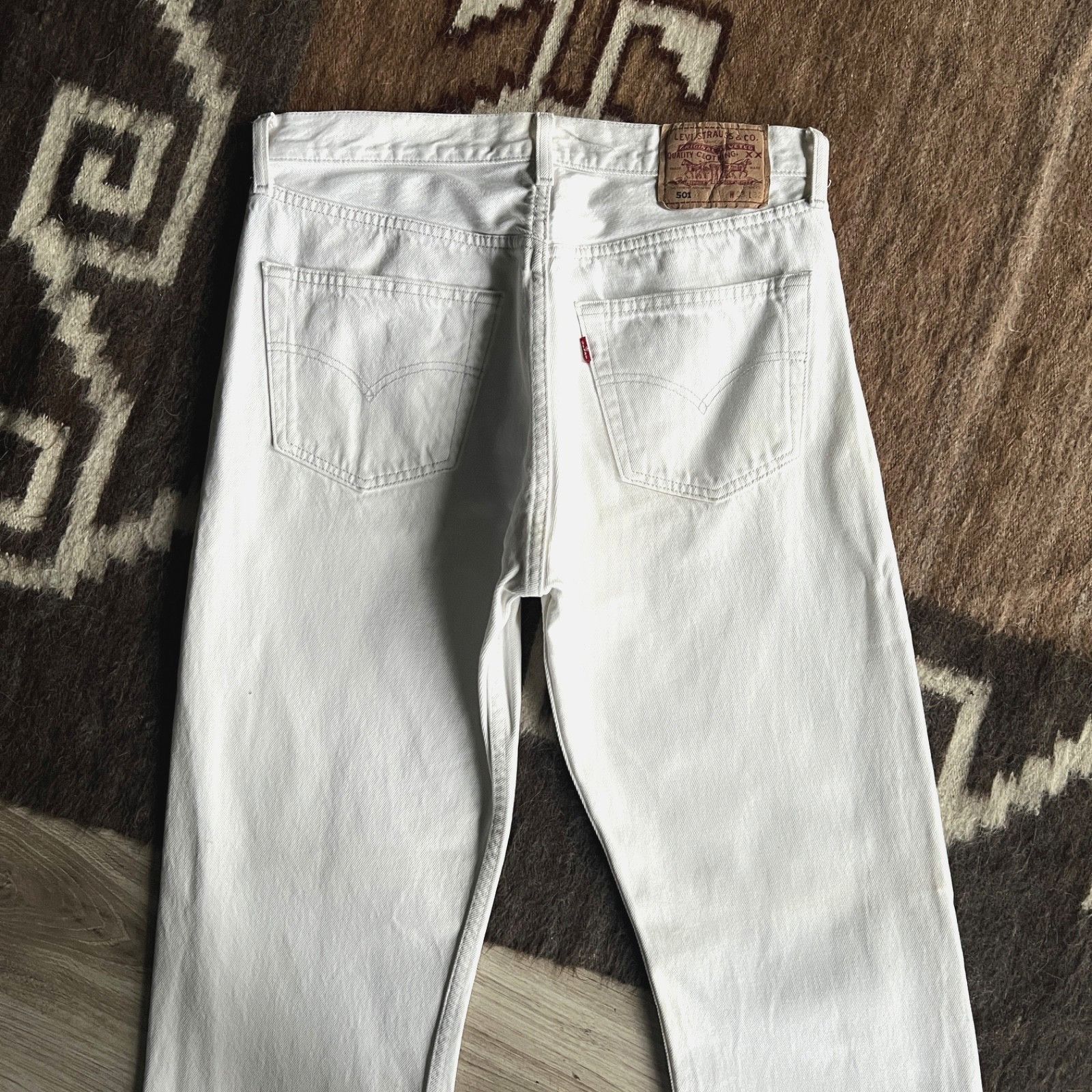 Levi's Levi’s 501 Vintage Straight Fit Button Fly Jeans 9798AC Size US 31 - 1 Thumbnail