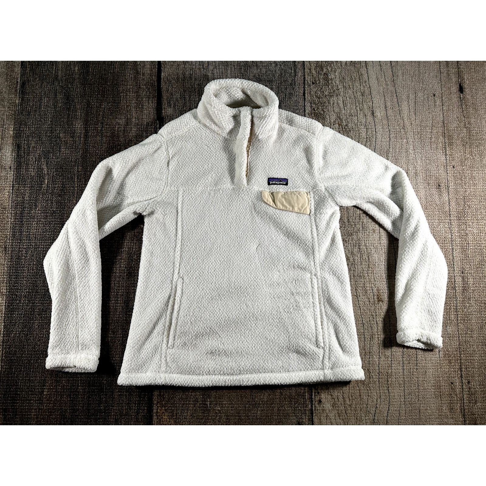 Patagonia Patagonia Re-Tool Snap-T Fleece Jacket Womens White Pullover Size M / US 6-8 / IT 42-44 - 1 Thumbnail