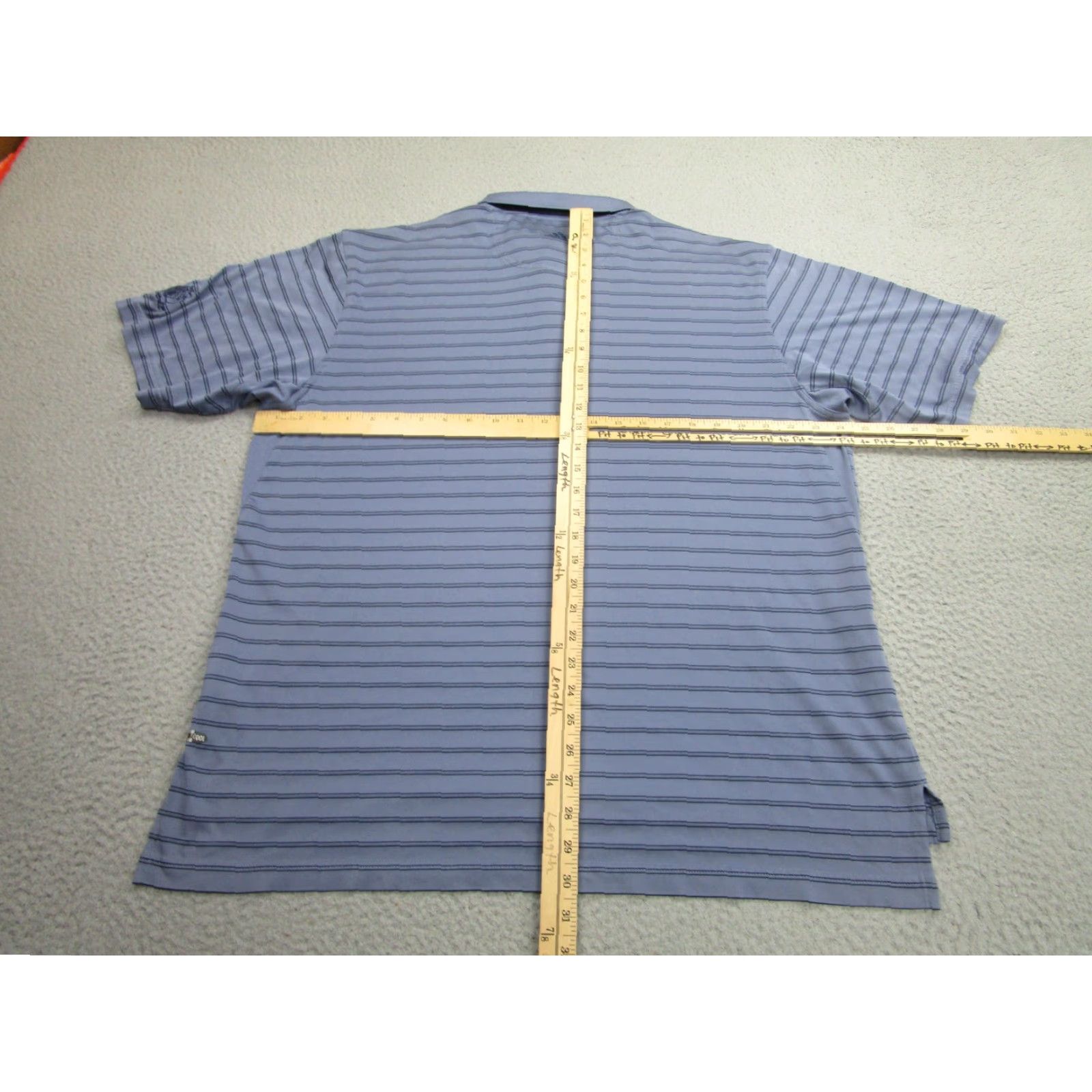 Adidas Adidas Polo Shirt Mens XL Blue ClimaCool Striped Golf Valencia CC Performance Size US XL / EU 56 / 4 - 7 Thumbnail
