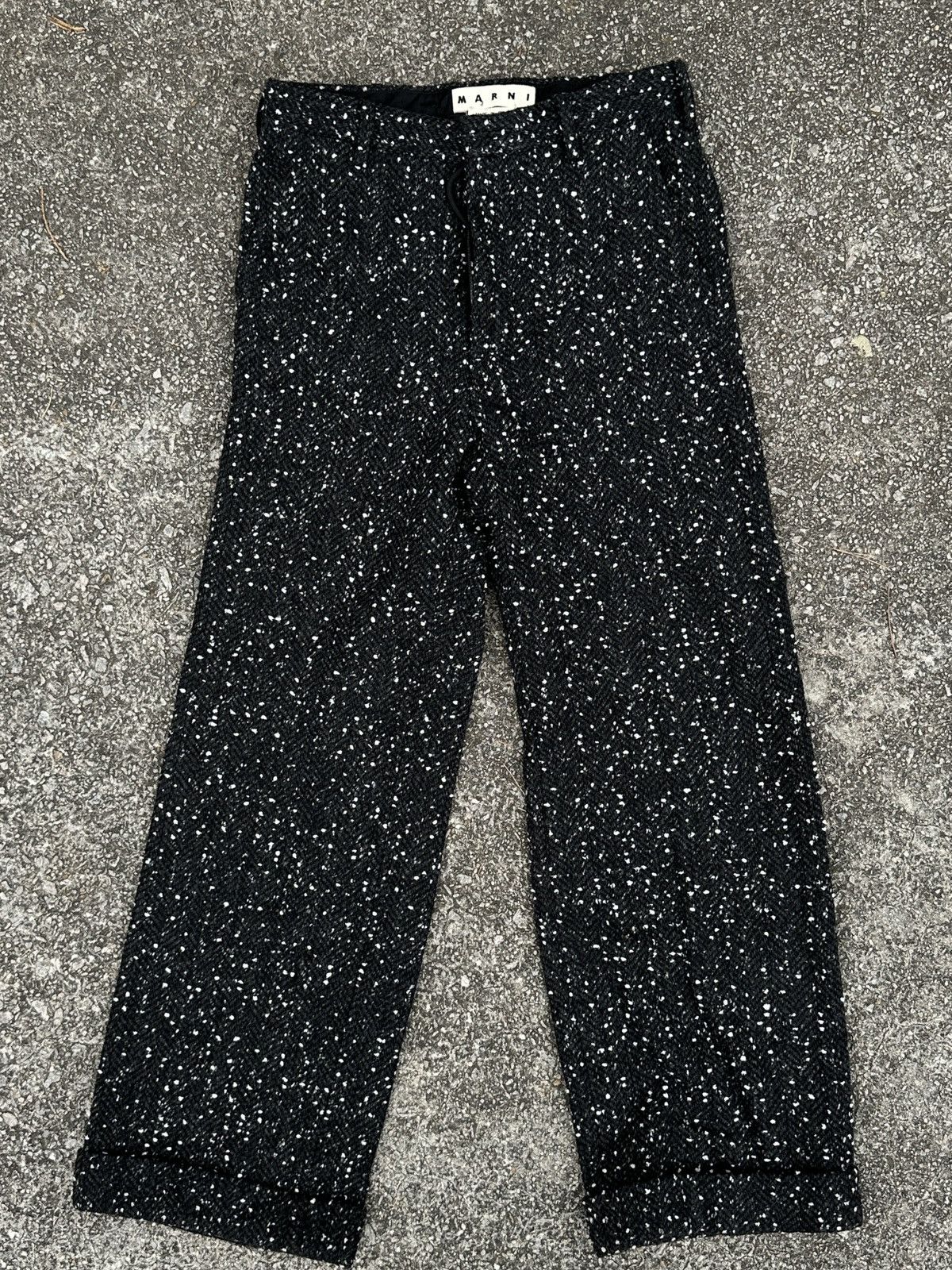 Marni sparkle wool pants