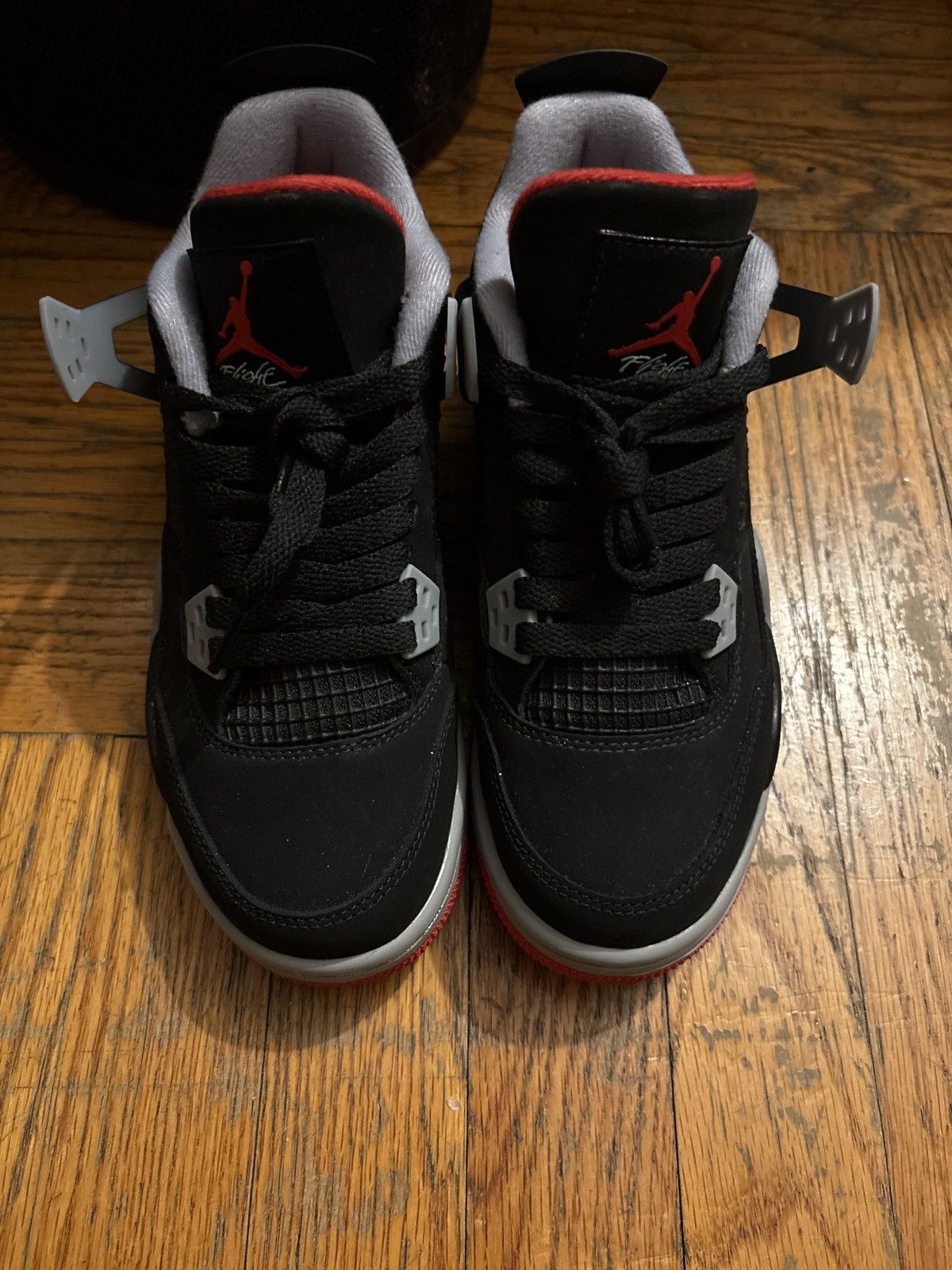 Jordan Brand Jordan Retro Bred 4’s- Gradeschool (GS) Size US 6 / IT 36 - 1 Thumbnail