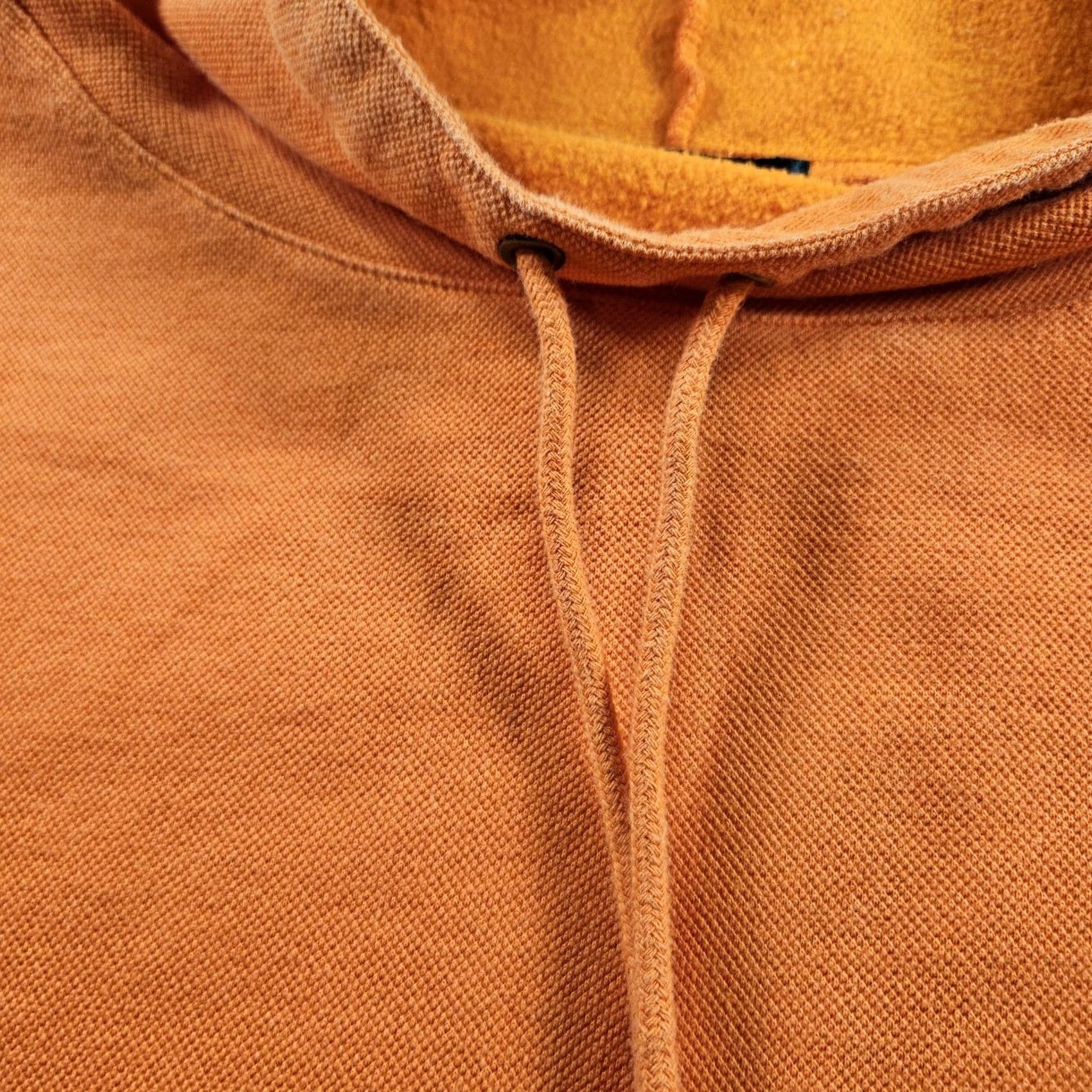 Ralph Lauren VINTAGE Lauren Ralph Lauren Pullover Sweater Mens Small Mock Neck Orange Knit Cotton Polyester Kangaroo Pocket Size US S / EU 44-46 / 1 - 4 Thumbnail