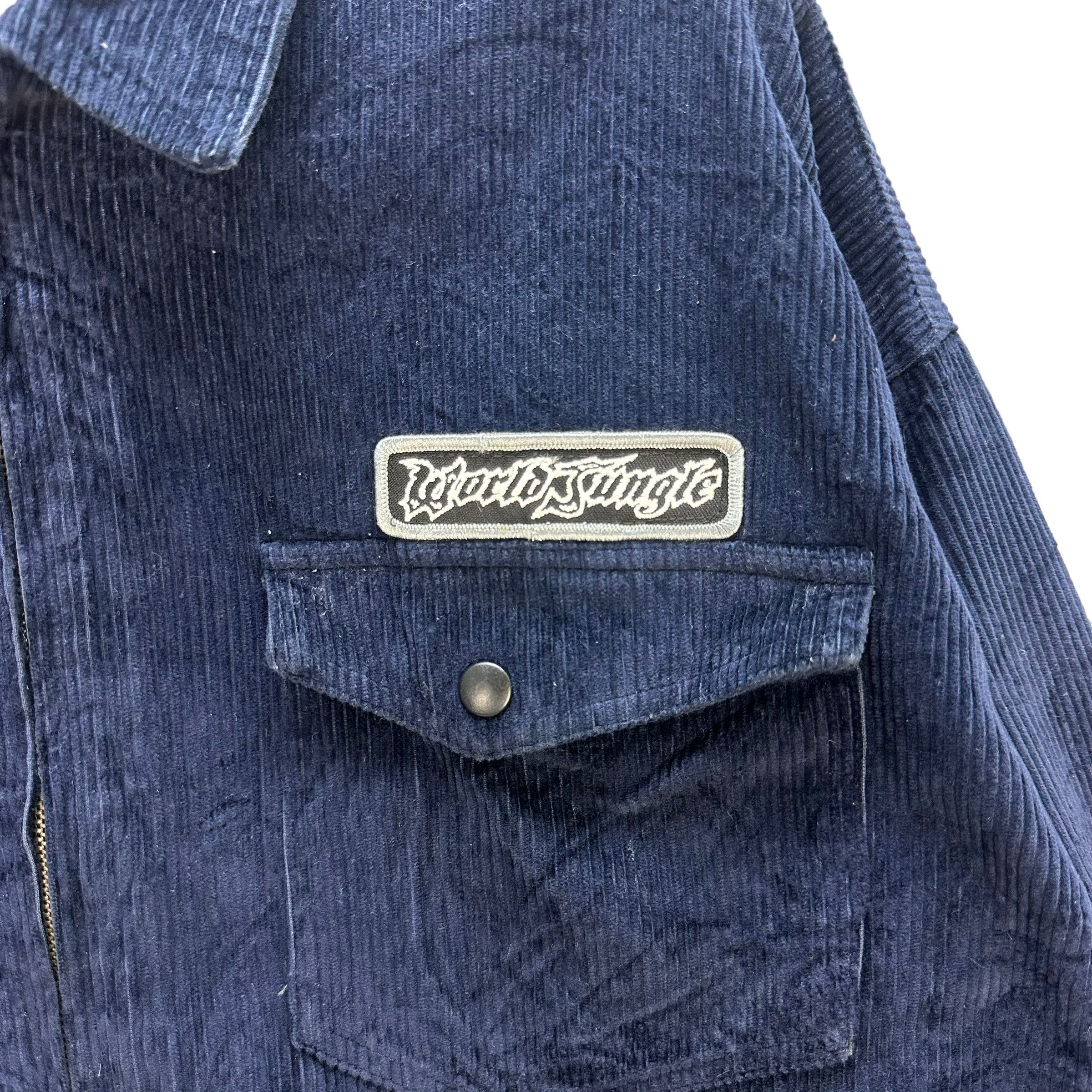 Vintage WOLRD JUNGLE CORDUROY WORK JACKET #7636-159 Size US XL / EU 56 / 4 - 3 Thumbnail