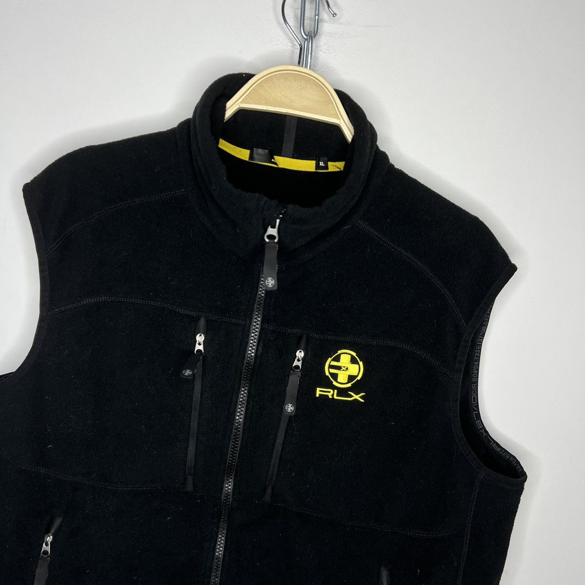 Polo Ralph Lauren × Vintage Vintage Polo Sport Ralph Lauren Black Fleece Vest Size US XL / EU 56 / 4 - 4 Thumbnail