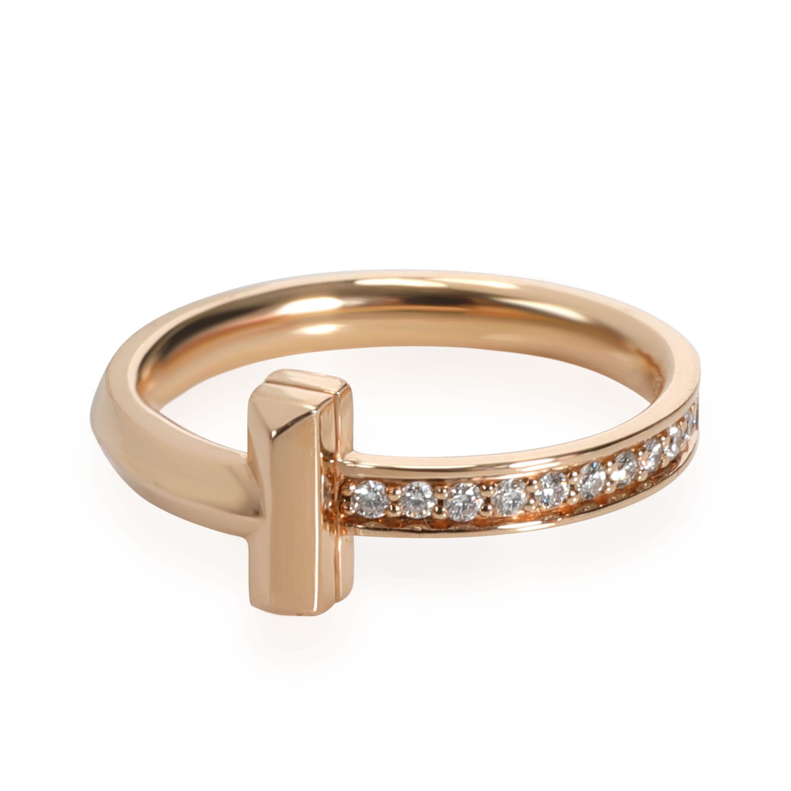 Tiffany T1 Diamond Ring in 18K Rose Gold CTW
