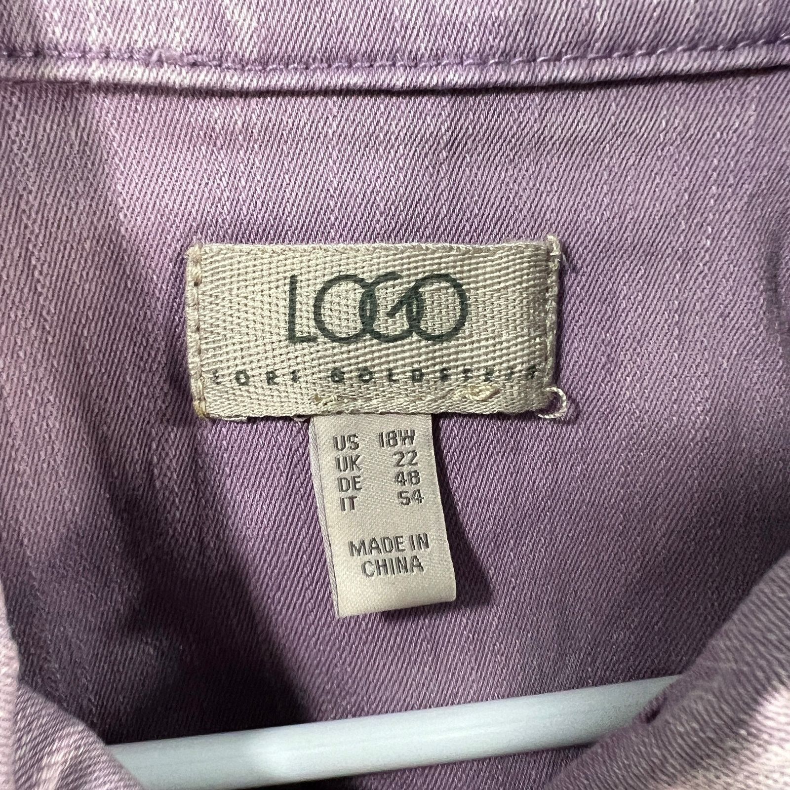 Other LOGO by Lori Goldstein Jeans Jacket Womens Size XXL / US 16-18 / IT 52-54 - 3 Thumbnail