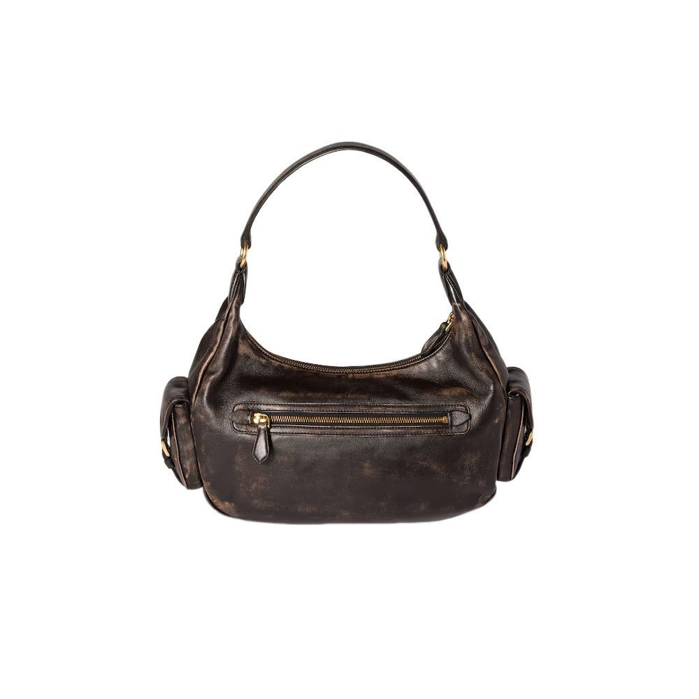 Miu Miu MIU MIU Pocket $4300 Coffee Nappa Leather Top Handle Bag New Size ONE SIZE - 3 Thumbnail