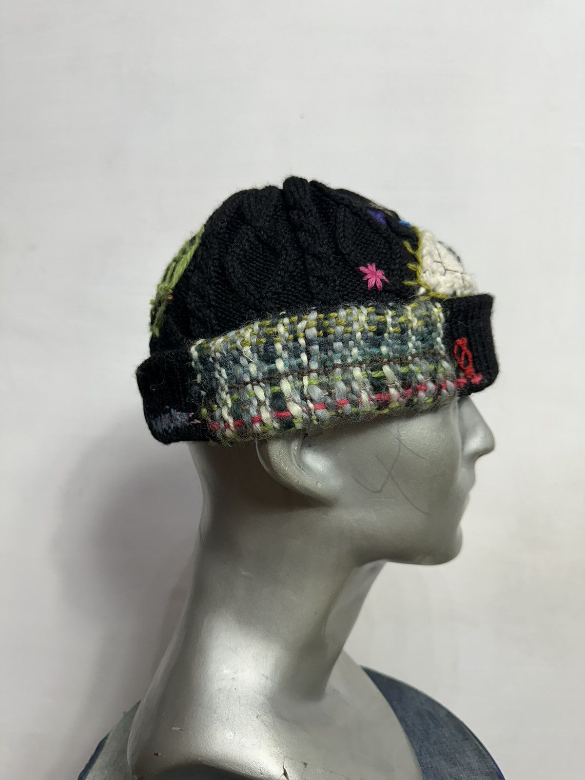 Handmade Custom Made Nice Design Art Knitted Eye Beanie Hats Size ONE SIZE - 4 Thumbnail