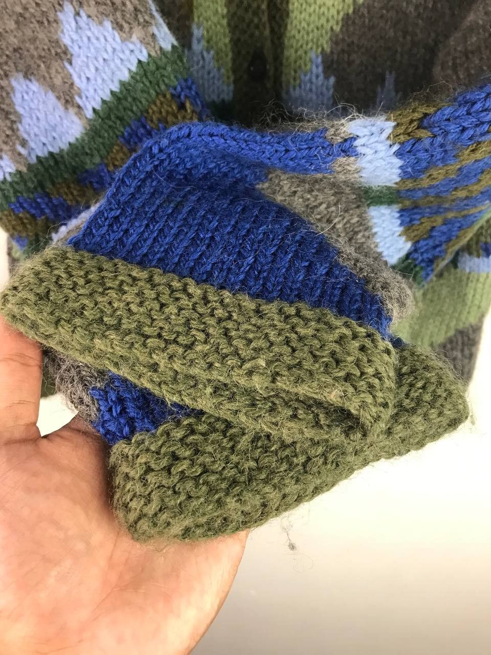 Aran Isles Knitwear × Japanese Brand × Vintage Vintage Colourful Rare Design Cardigan Size US XL / EU 56 / 4 - 5 Thumbnail