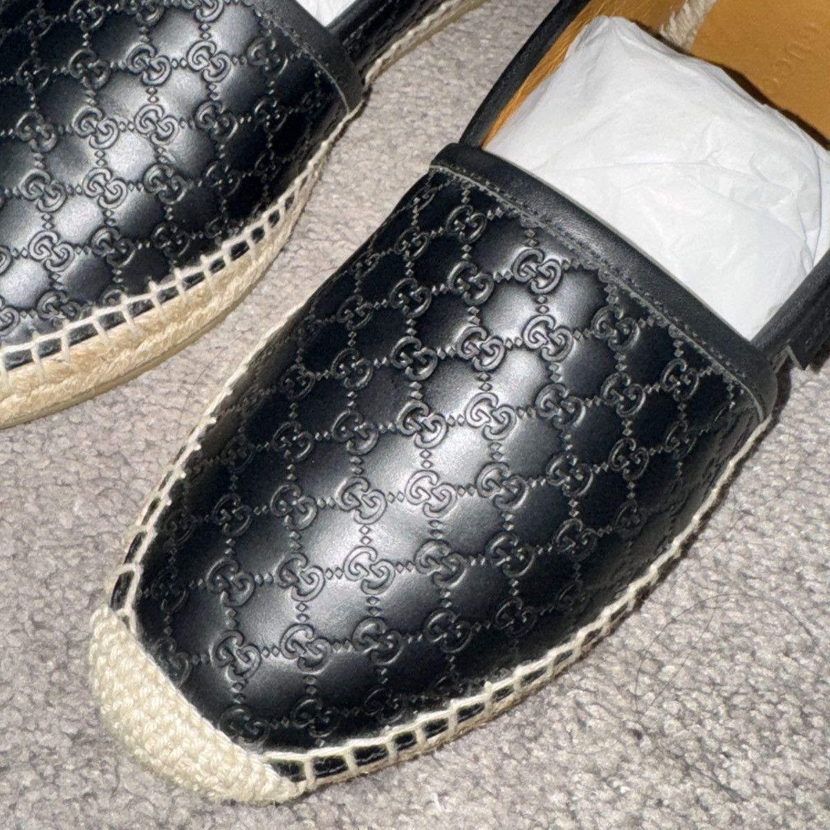 Gucci Gucci Black Leather Espadrilles - Women’s Size 6/36 Size US 6 / IT 36 - 4 Thumbnail