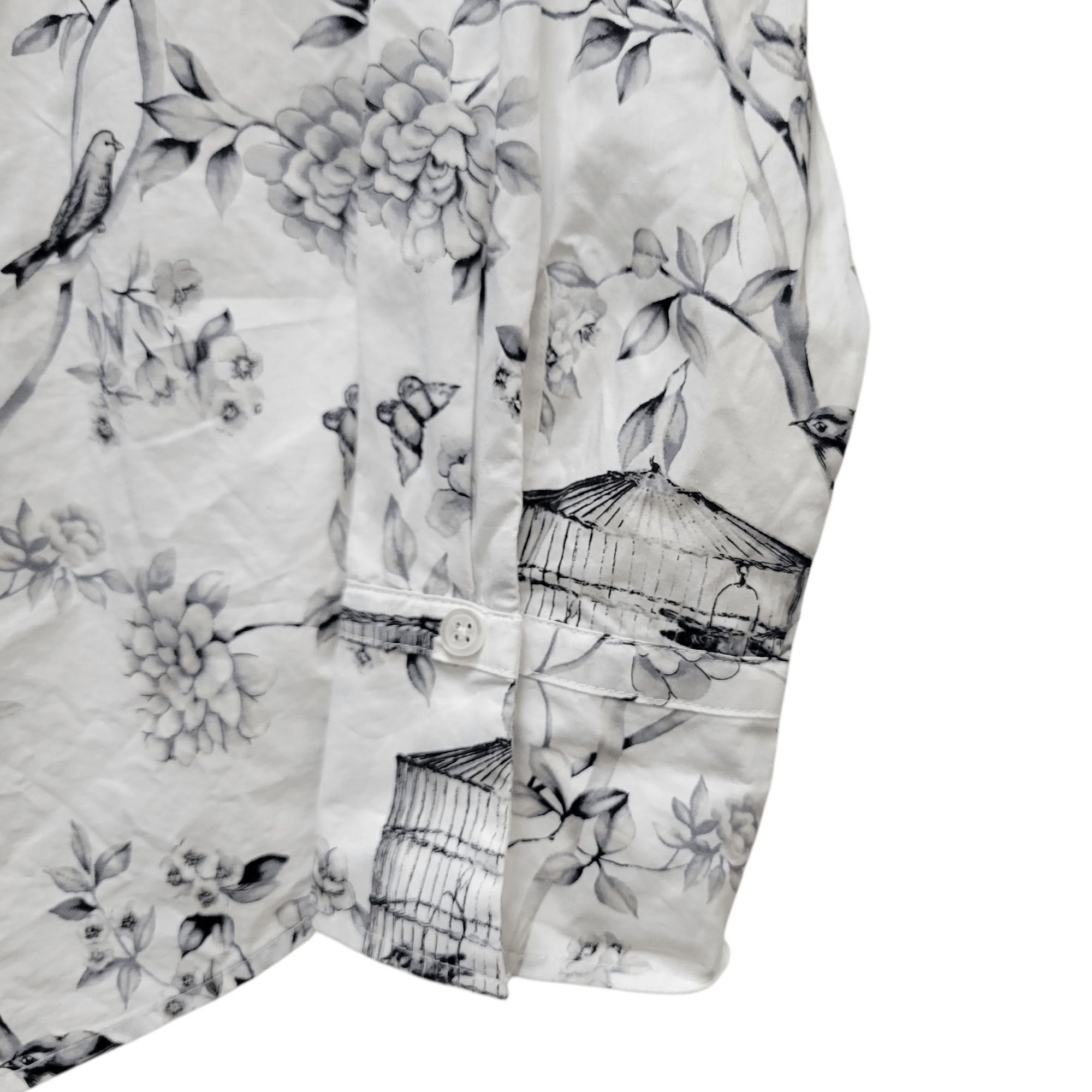 Talbots Talbots Women Floral Bird Birdcage Button Shirt Petite Small Size S / US 4 / IT 40 - 5 Thumbnail