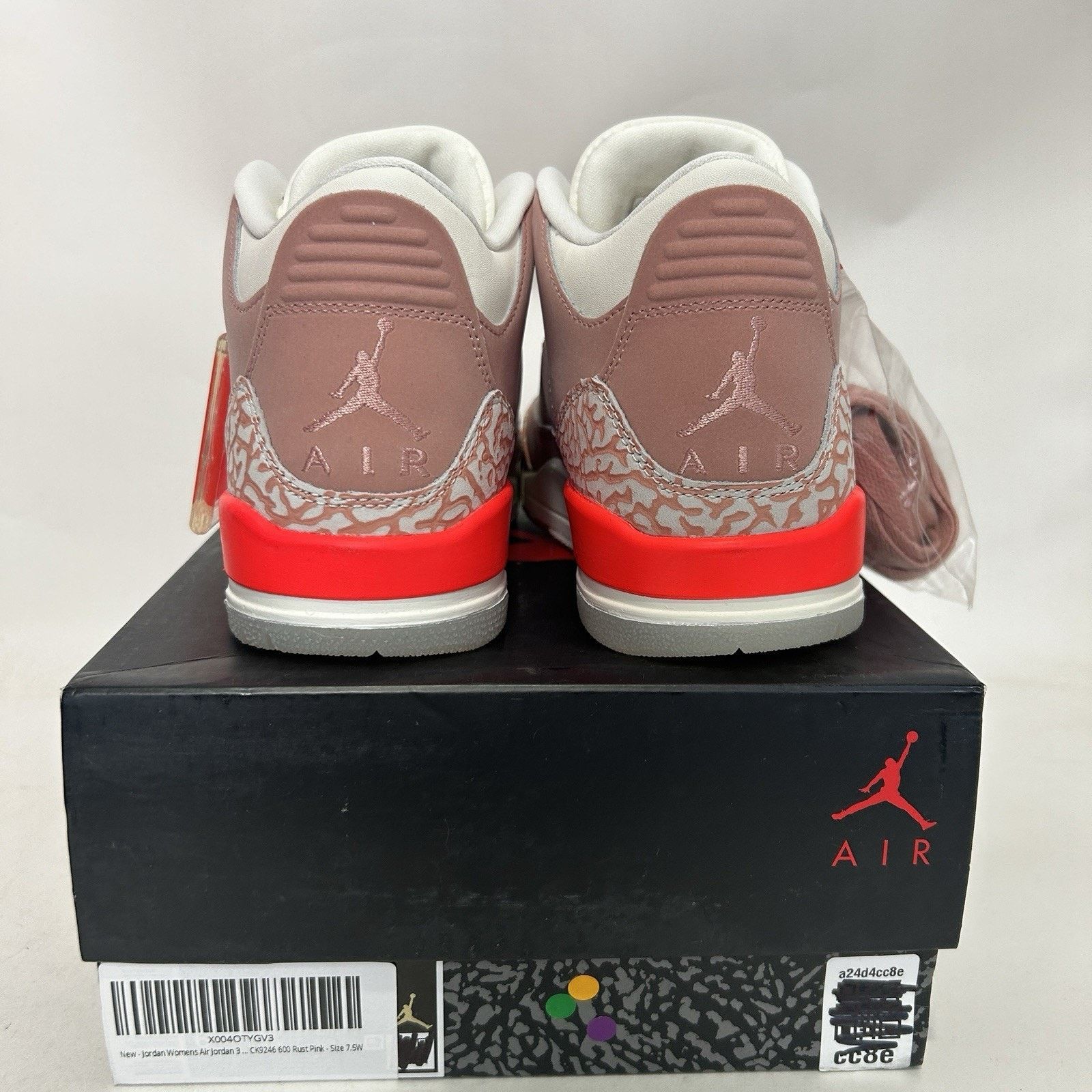 Jordan Brand Nike Air Jordan 3 Retro WMNS “Rust Pink Sail” CK9246-600 Size US 7.5 / IT 37.5 - 4 Thumbnail