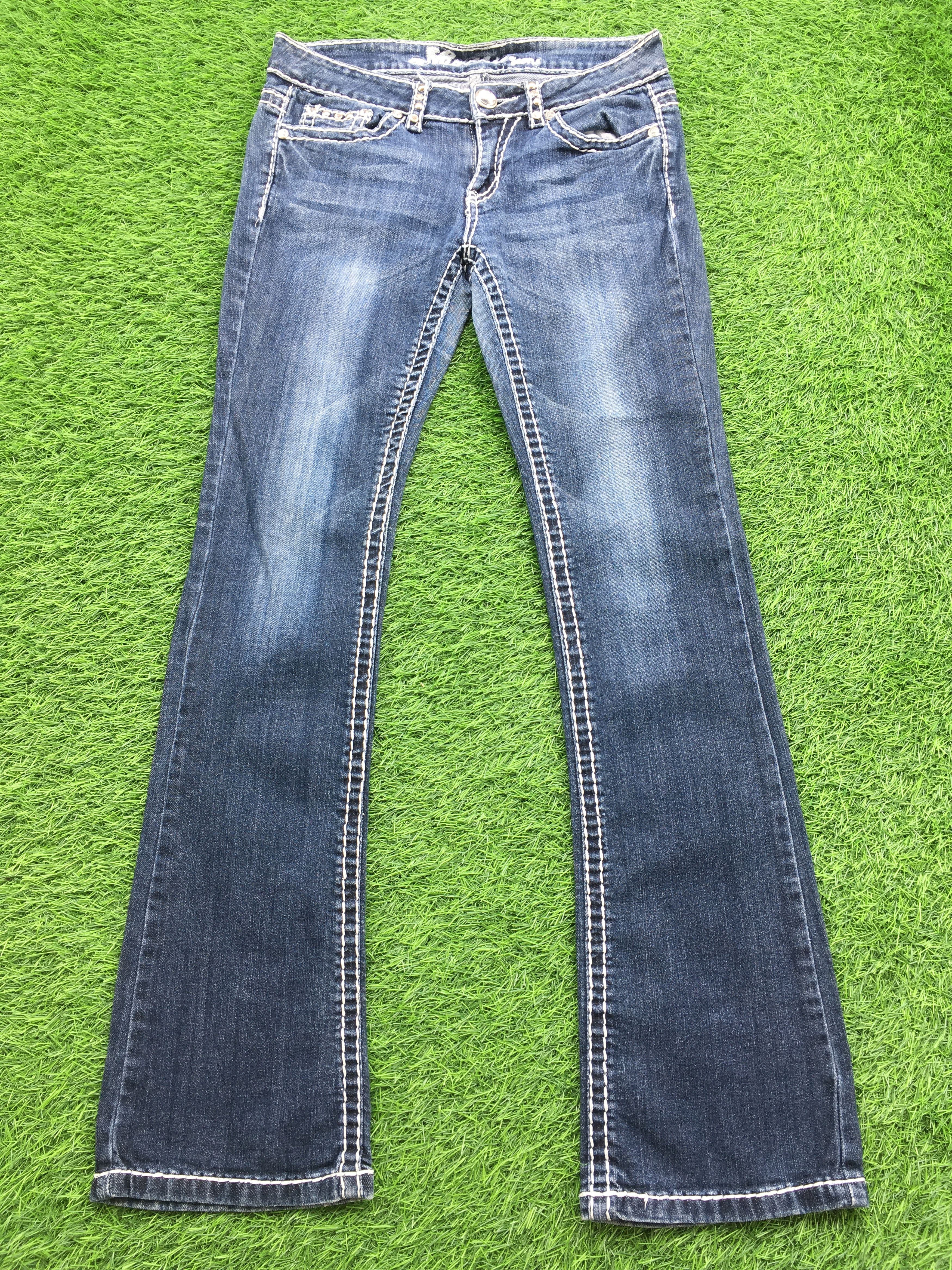Grace in LA × Jean Miss Chic Slim Boot Cut Jeans D-977 Size 27" / US 4 / IT 40 - 2 Thumbnail