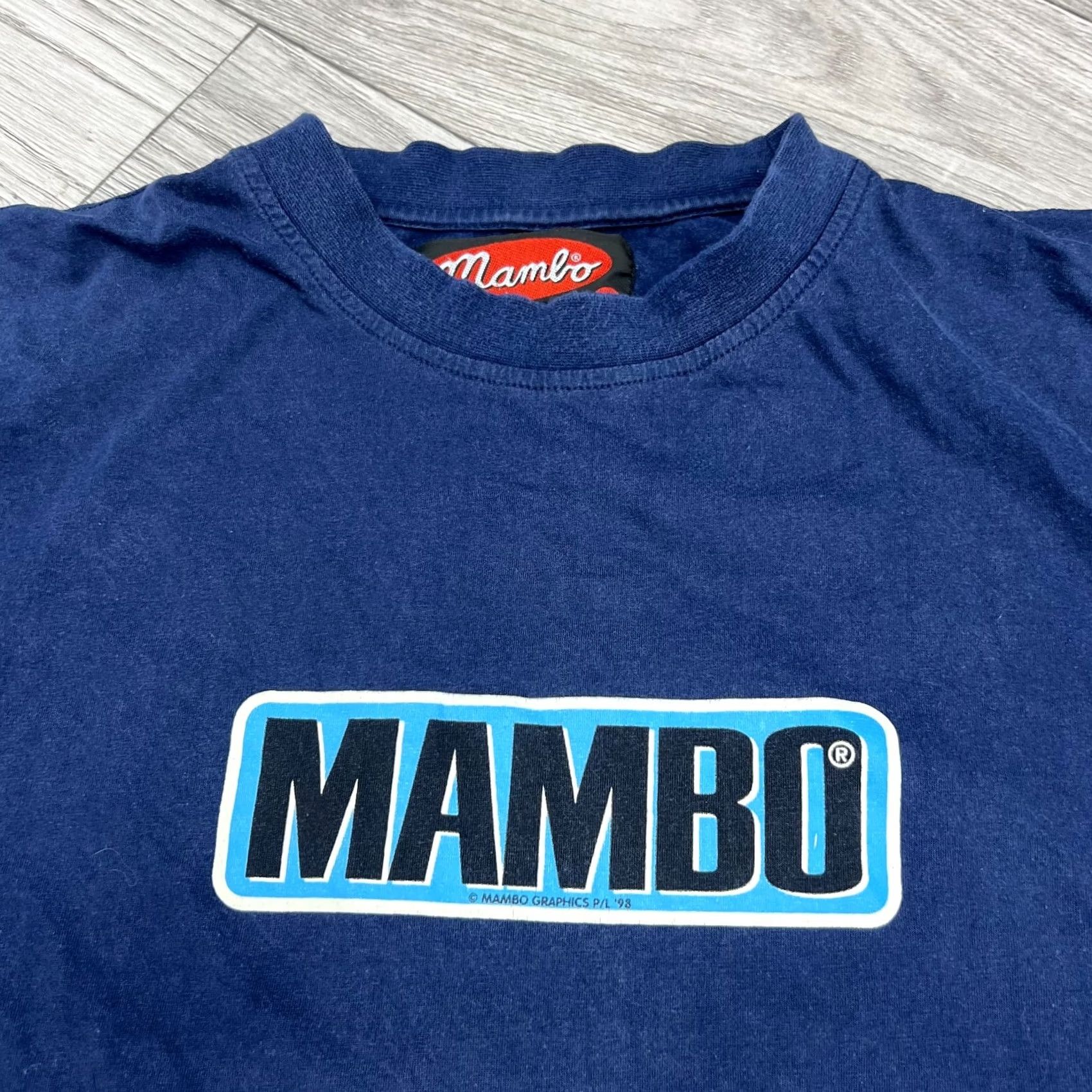 Mambo MAMBO 90s Vintage T-Shirt Men Blue Size L Surfin Art Tee Australia Eye For Detail Shirt Size US L / EU 52-54 / 3 - 5 Thumbnail