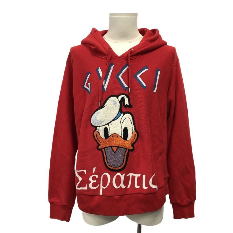 Gucci Gucci x Disney Donald Duck Hoodie Red Size L Size US L / EU 52-54 / 3 - 1 Thumbnail