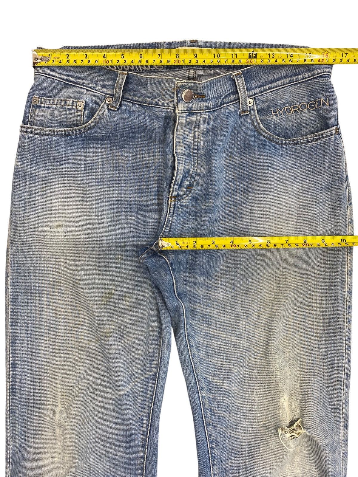 HYDROGEN Hydrogen Brand Ripped Faded Wash Style Loose Jeans Size US 32 / EU 48 - 9 Thumbnail