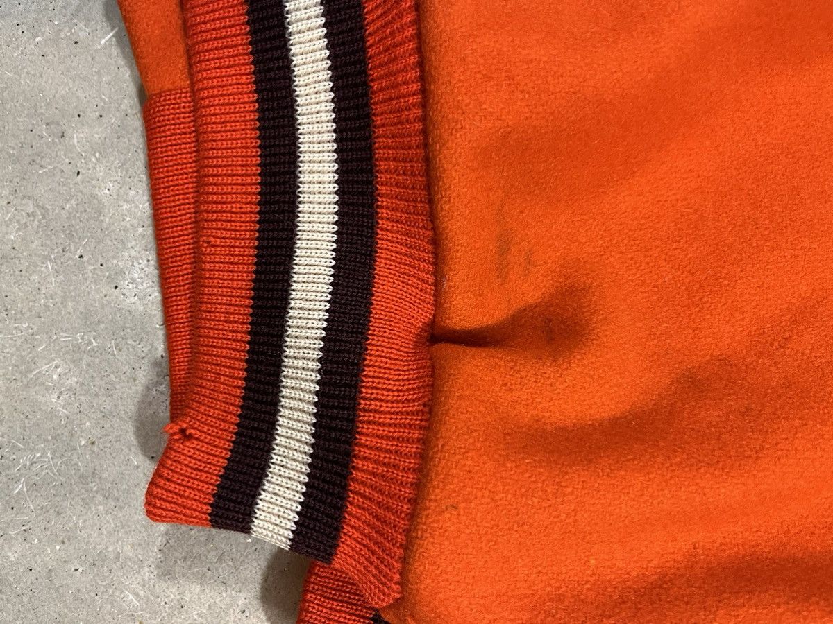 Vintage Vintage 50s Orange Wool Varsity Jacket Size US M / EU 48-50 / 2 - 11 Thumbnail
