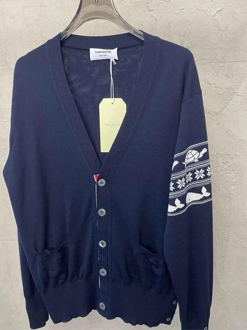 Thom Browne Thom Browne Wool knit cardigan Size US M / EU 48-50 / 2 - 4 Thumbnail