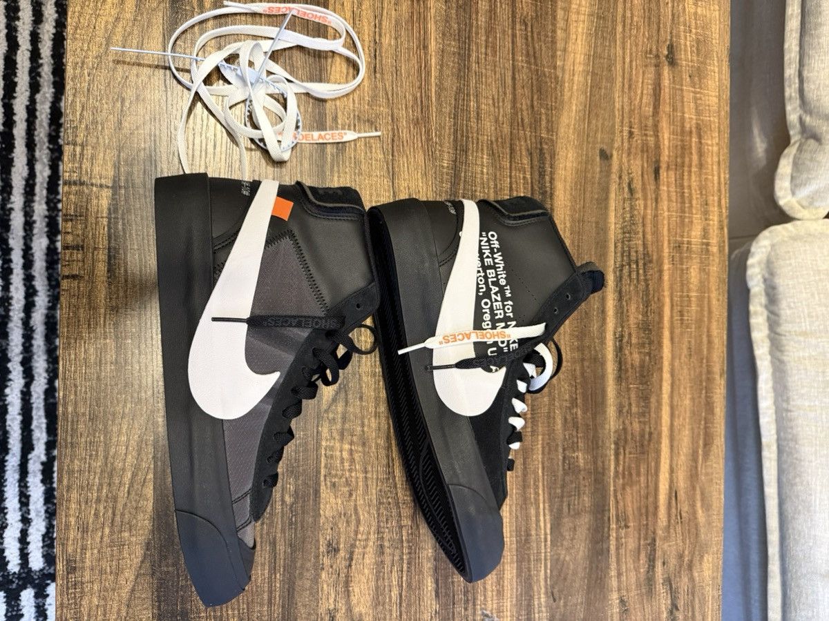 Nike × Off-White The 10 Nike Blazer Mid Grim Reaper Off-White Size US 9 / EU 42 - 5 Thumbnail