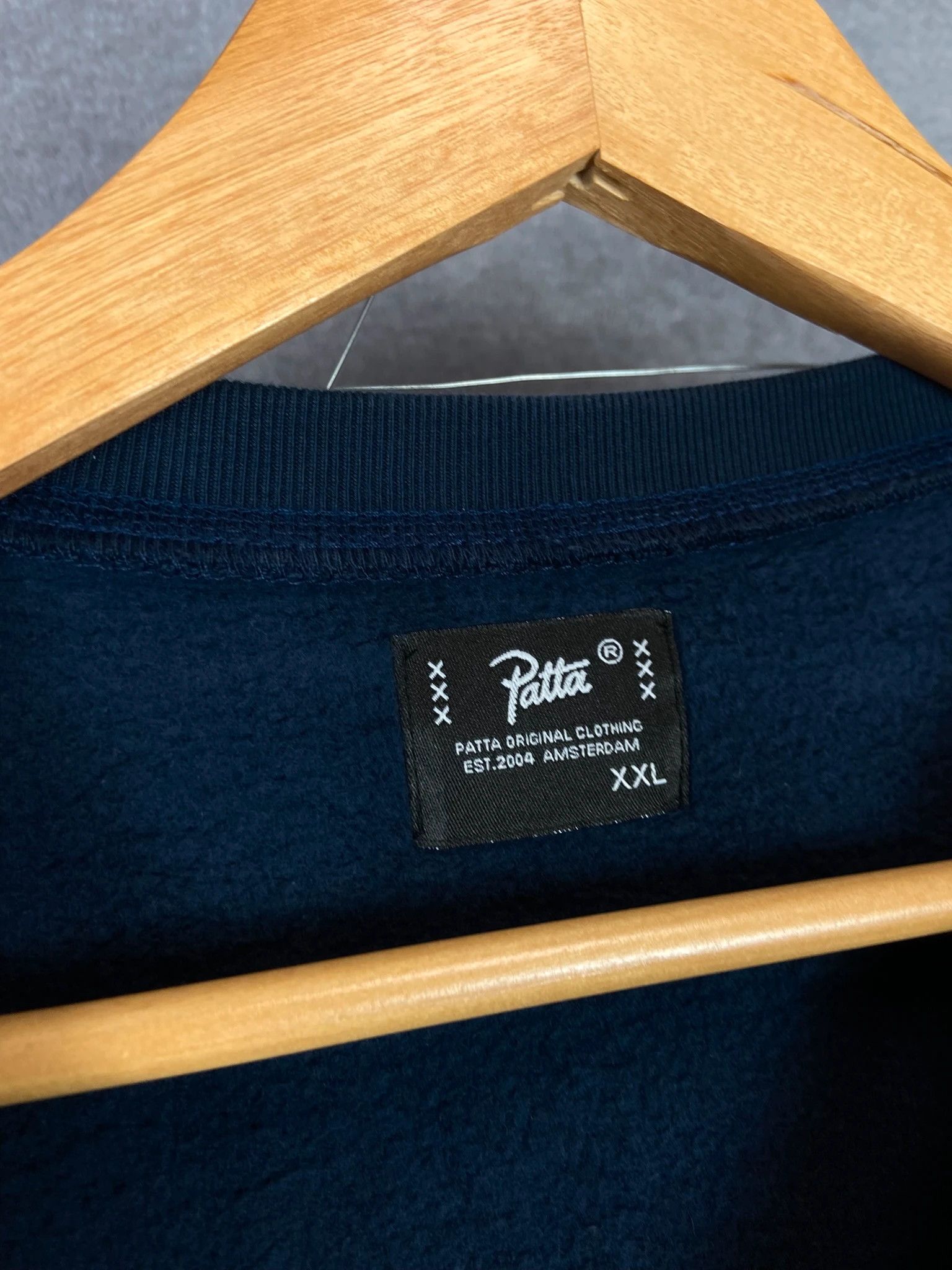 Patta Patta AMS Sportswear Navy Sweatshirt XXL | Amsterdam Size US XXL / EU 58 / 5 - 3 Thumbnail