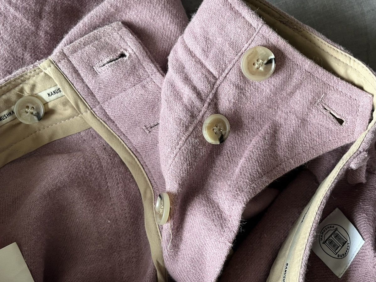 Nanushka Pink Gaius Linen trousers Size US 30 / EU 46 - 2 Thumbnail