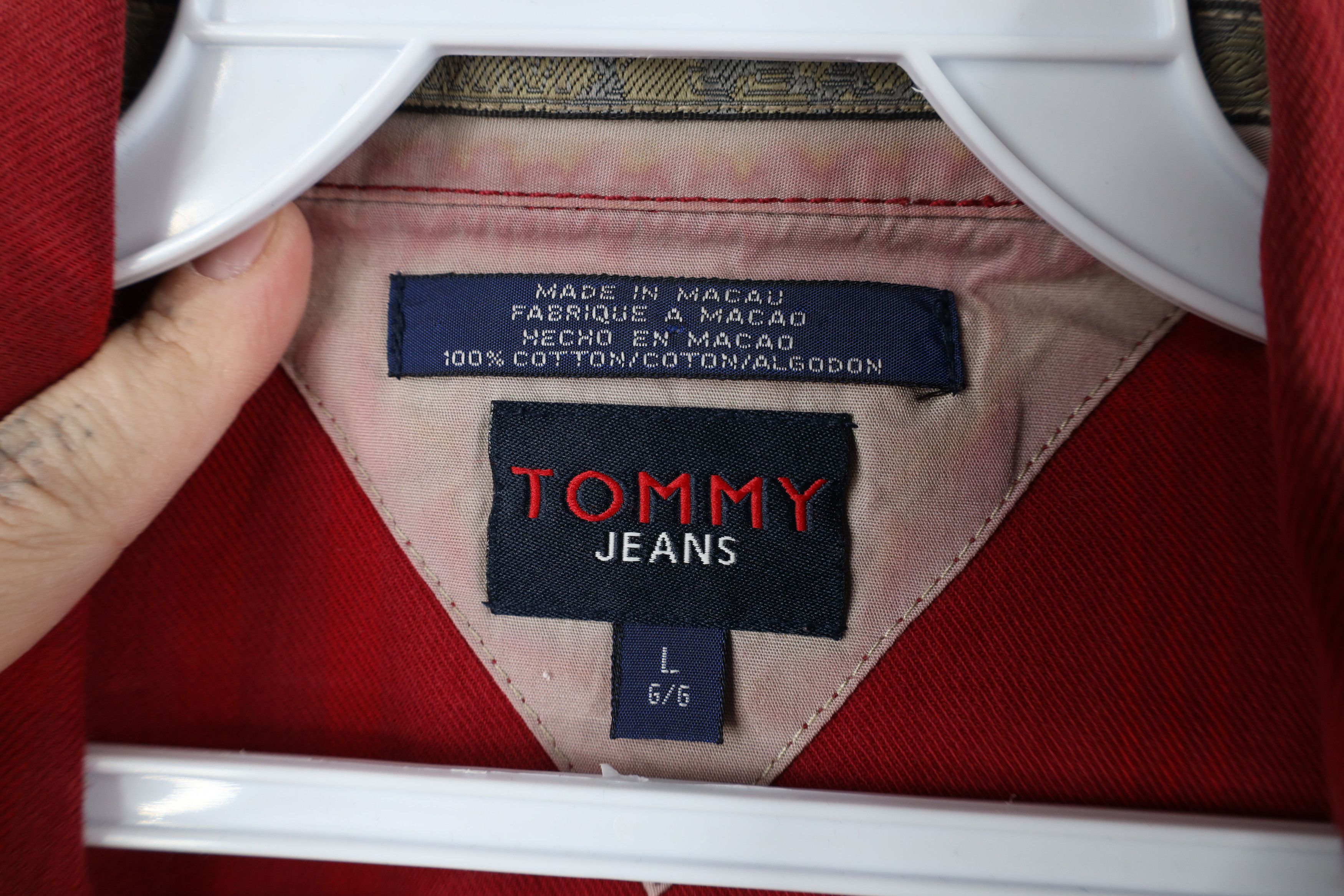 Tommy Hilfiger Vintage 90s Y2K Tommy Hilfiger Flannel Zip Shirt Jacket Size US L / EU 52-54 / 3 - 9 Thumbnail