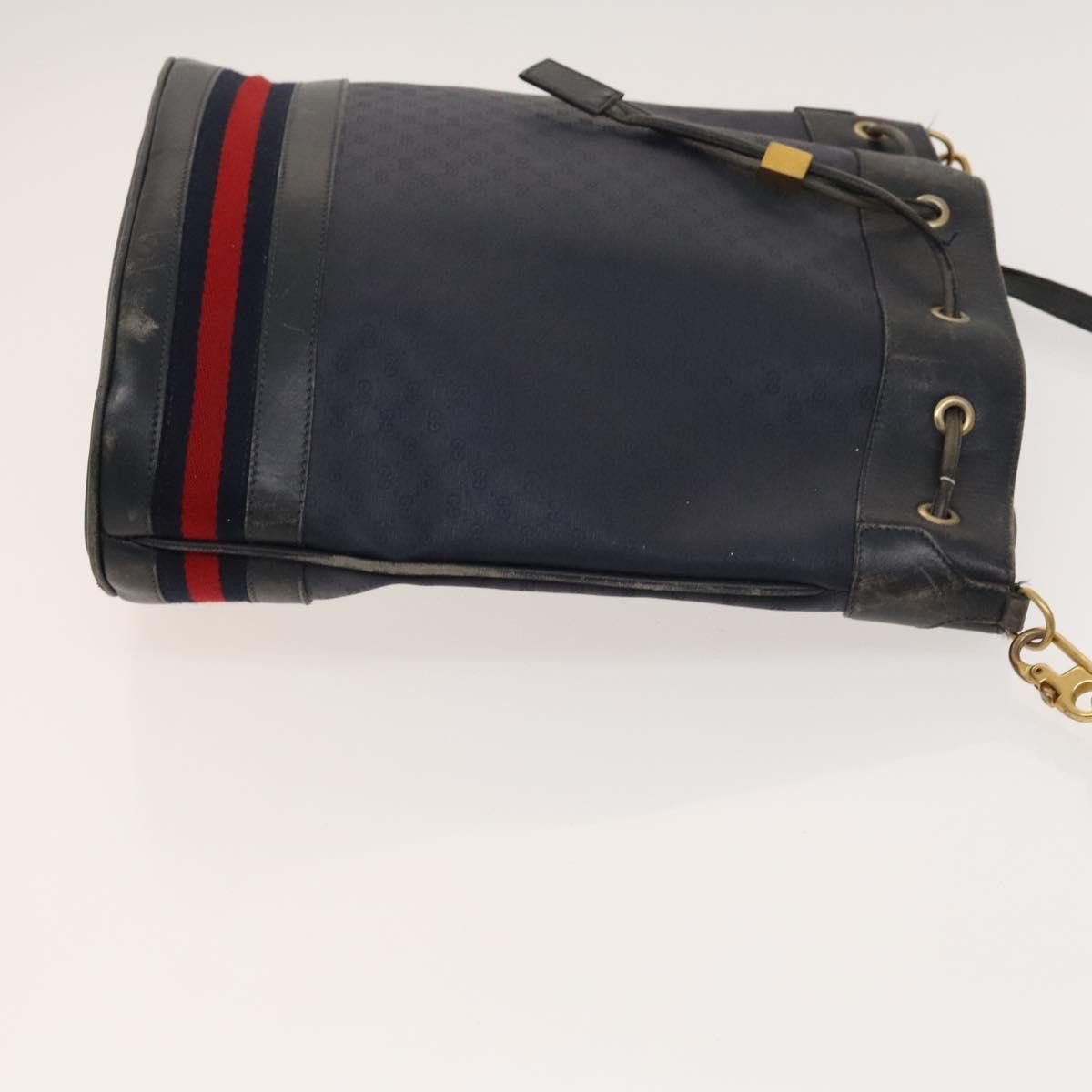 Gucci GUCCI Micro GG Supreme Sherry Line Shoulder Bag Pvc Navy Size ONE SIZE - 4 Thumbnail