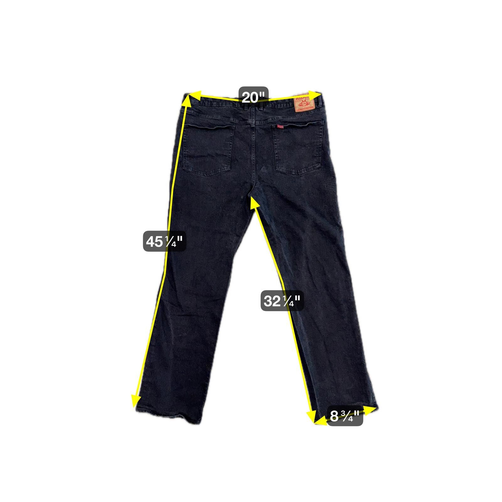 Designer Riders by LEE Black Denim Jeans 44 R Straight Cut Size US 44 / EU 60 - 6 Thumbnail