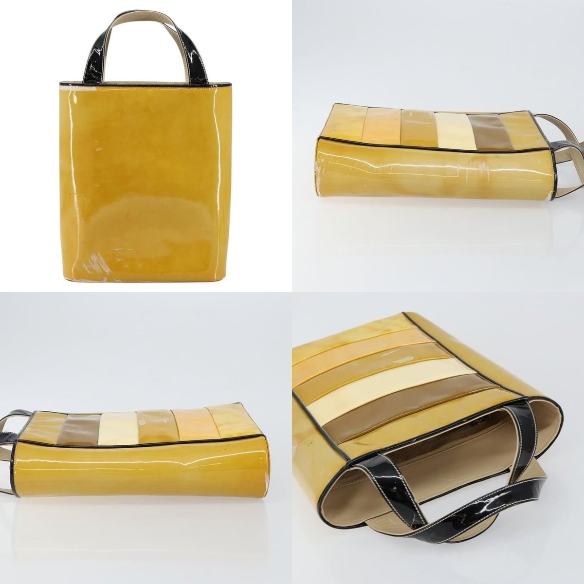 Chanel Chanel Tote Bag Enamel Yellow Gold CC Size ONE SIZE - 3 Thumbnail