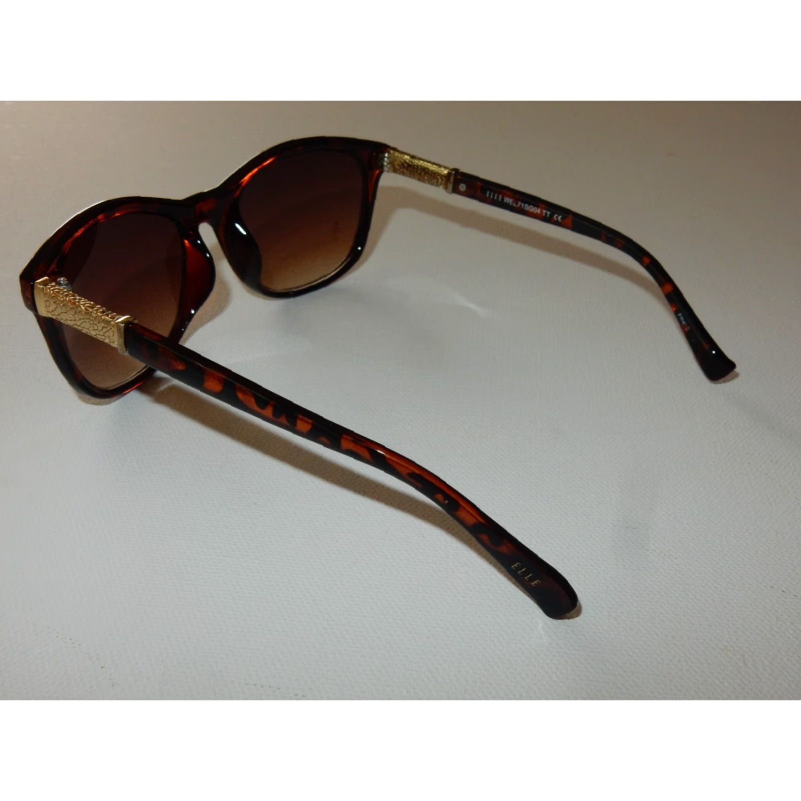 Vintage VINTAGE Elle Sunglasses Women Brown 56mm UV Protection Small Scratches Size ONE SIZE - 3 Thumbnail