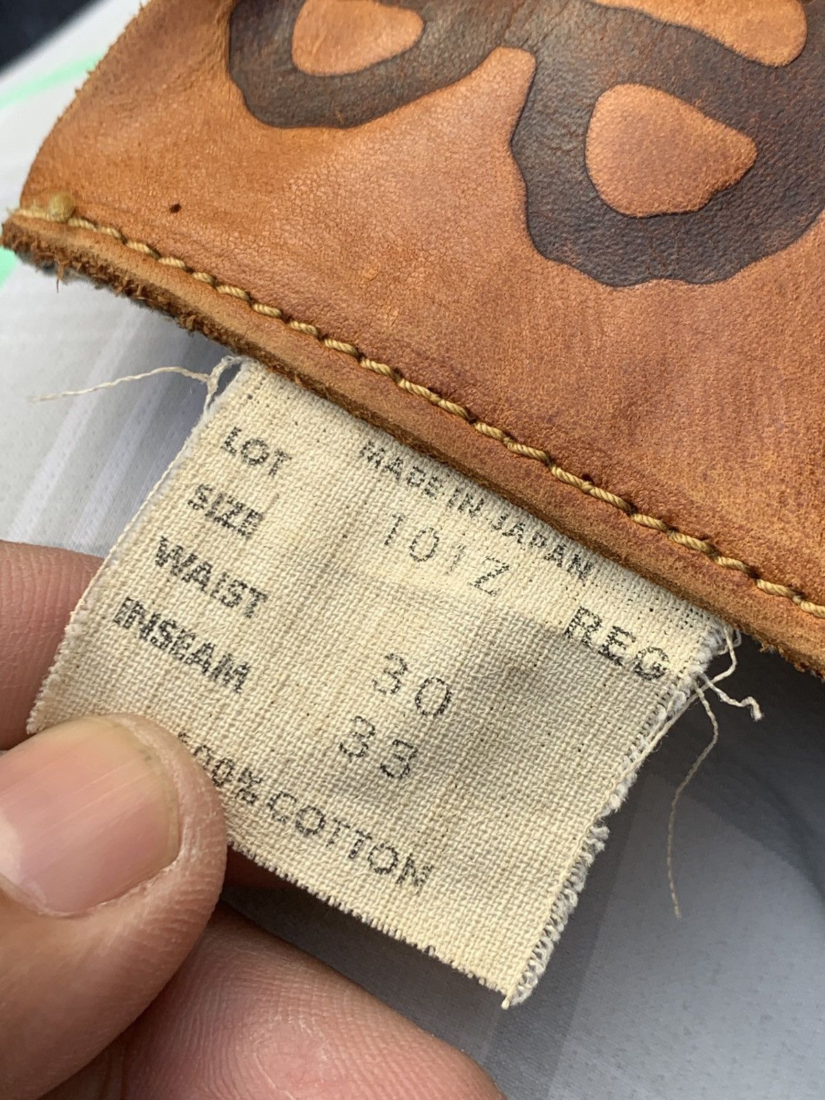 Lee Vintage Lee Rider made in Japan faded blue organic carton. Size US 30 / EU 46 - 8 Thumbnail