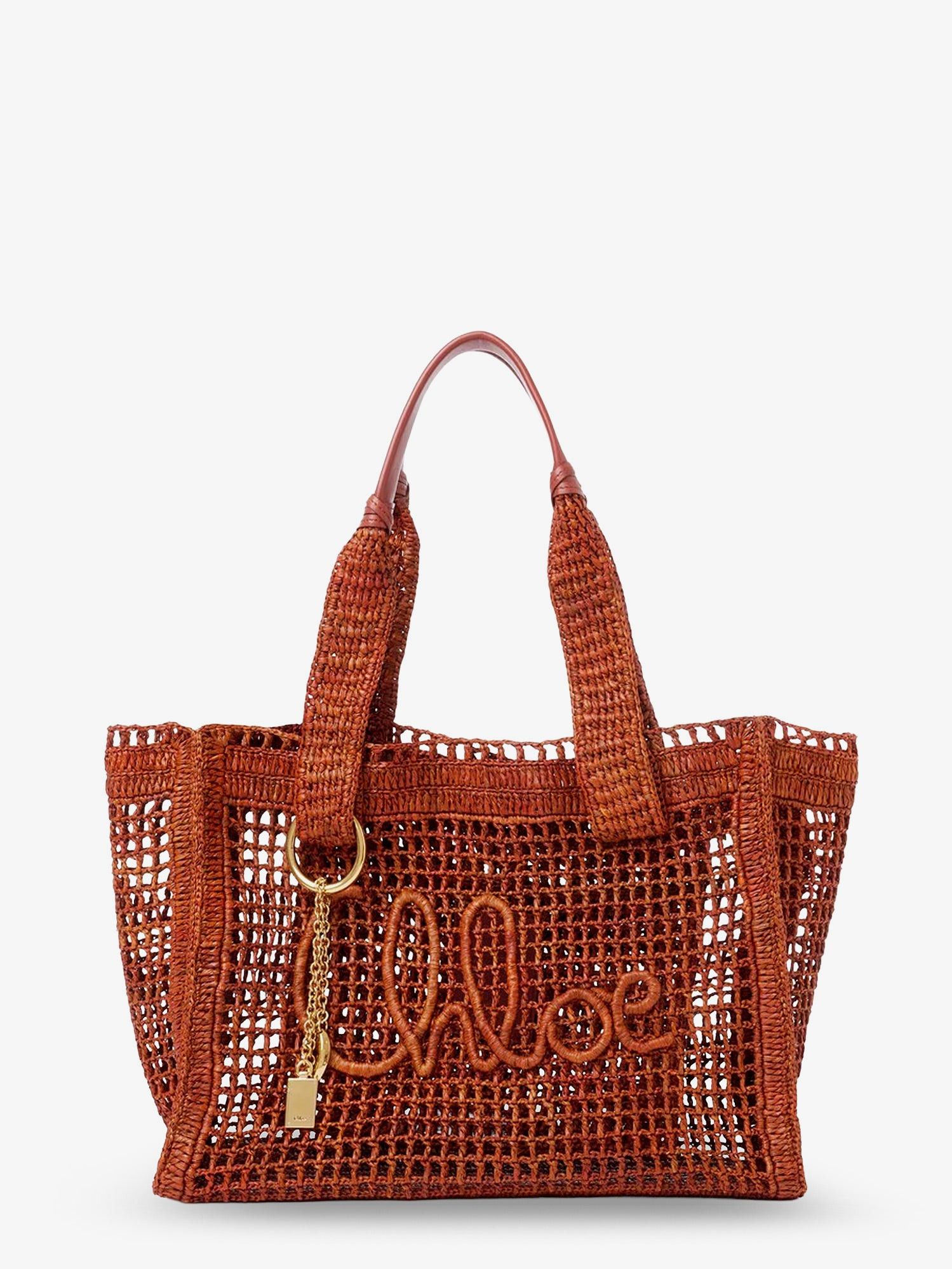 Chloe East-West Summer Banana Raffia Shoulder Bag Size ONE SIZE - 1 Thumbnail